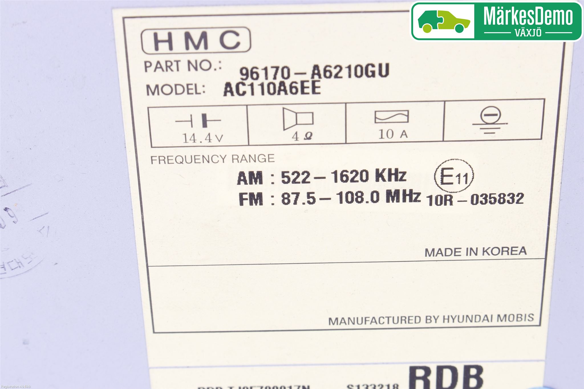 Hyundai i30 GD 13-17 Cd Radio - Multimediapanel
