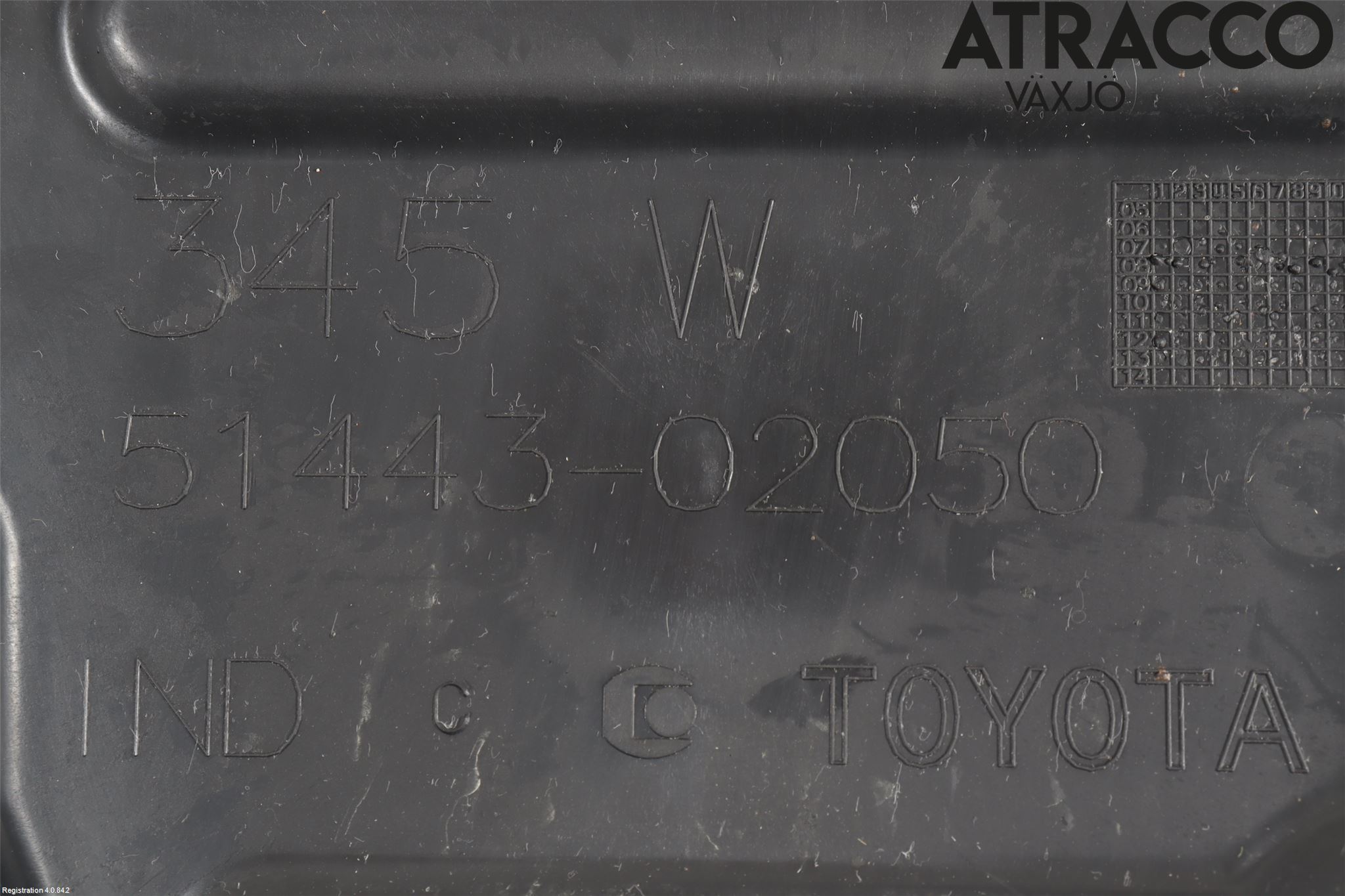 Toyota AURIS 13-19 Hasplåt Plåt-Plast