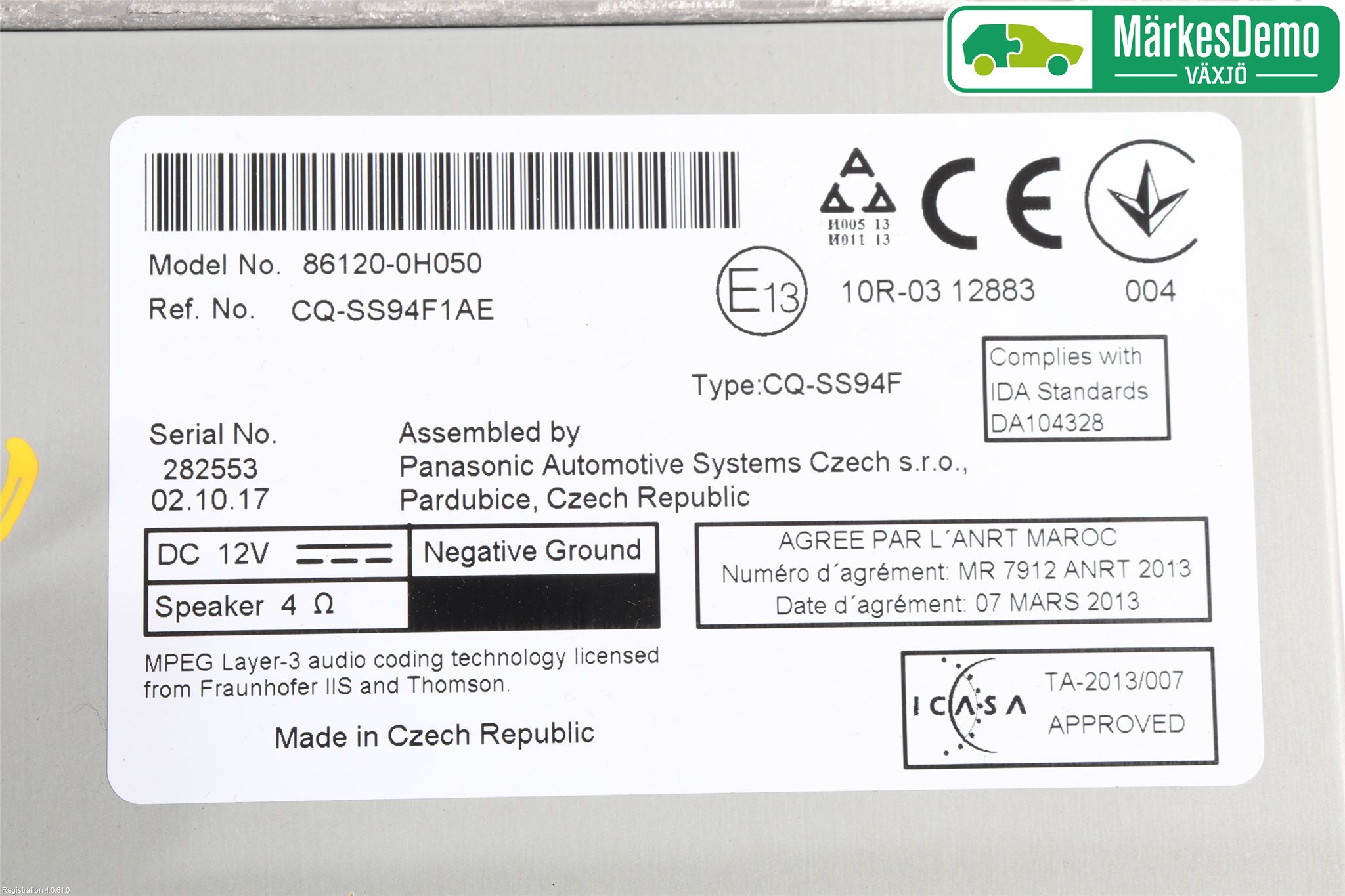 Toyota AYGO 15-21 Cd Radio - Multimediapanel
