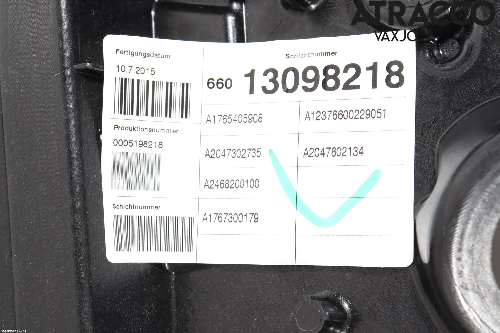 Mercedes-Benz MB A-KLASS (W176) 13-18 Fönsterhiss El Kompl