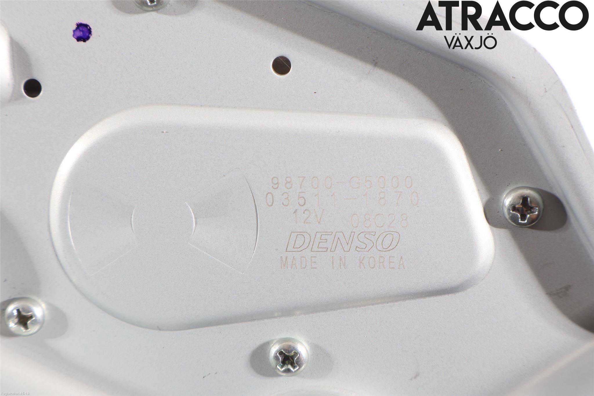 Kia NIRO (DE) 17-22 Torkarmotor Baklucka