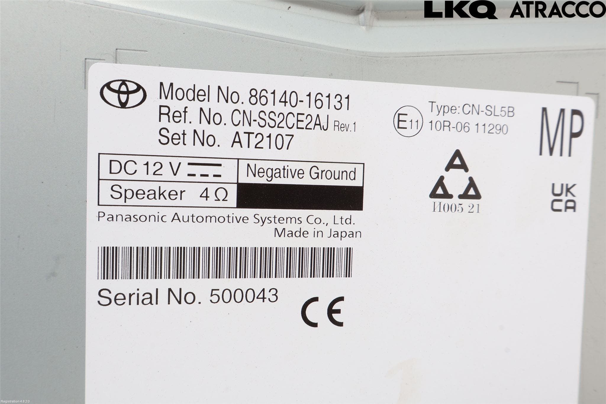 Toyota COROLLA CROSS XG10 22- Cd Radio - Multimediapanel