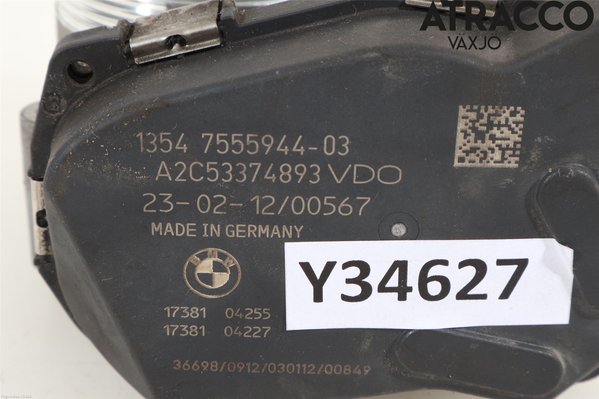 BMW 5 F10/F11/F18 09-17 Injspjällhus