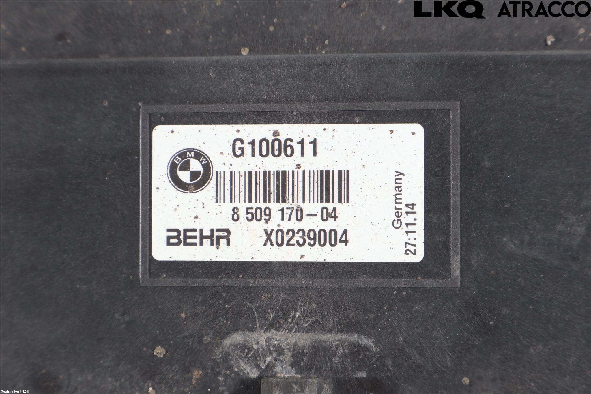 BMW 5 F10/F11/F18 09-17 Kylarfäste-Ram-Balk