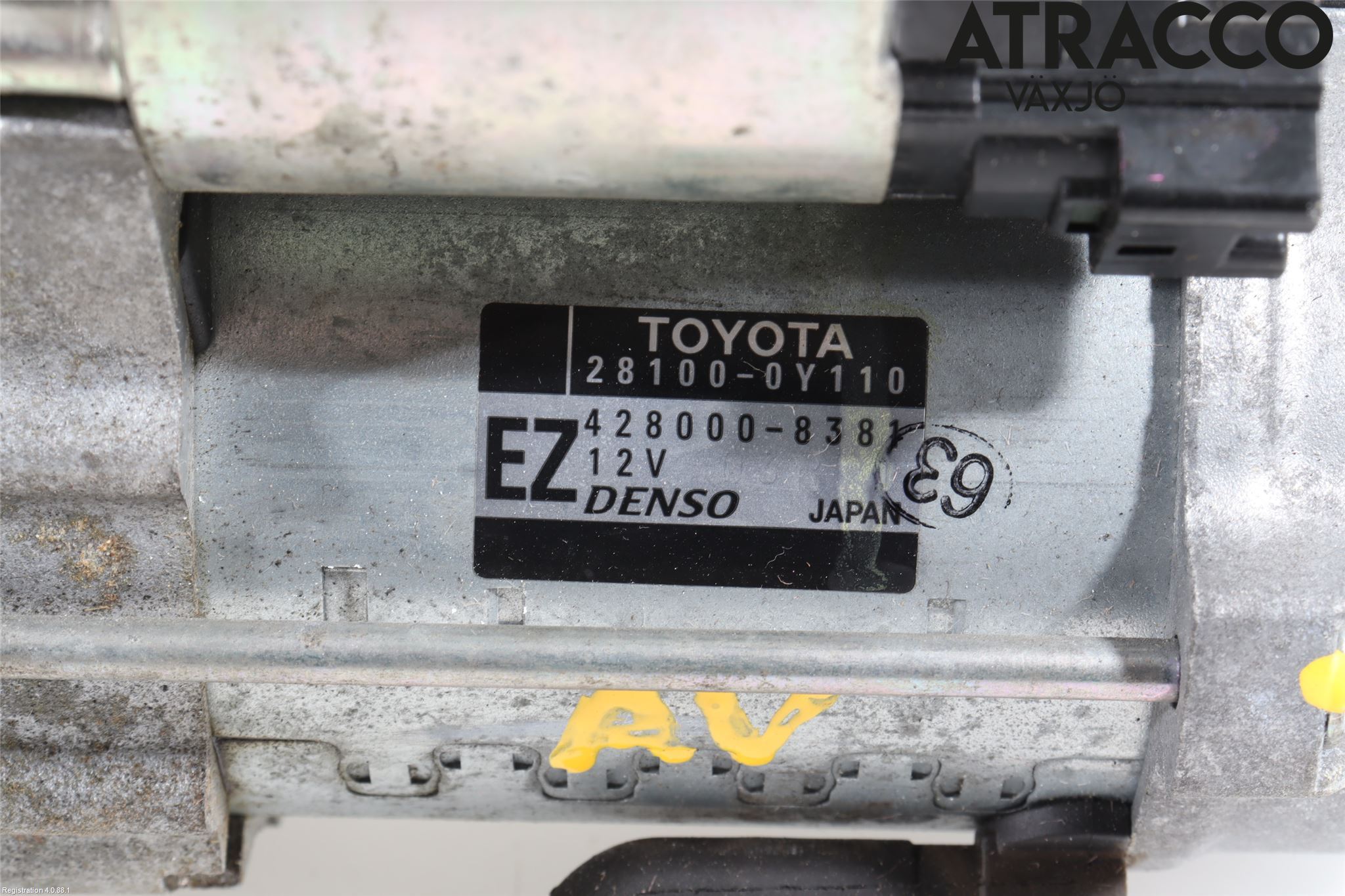 Toyota YARIS XP130 12-14 Startmotor