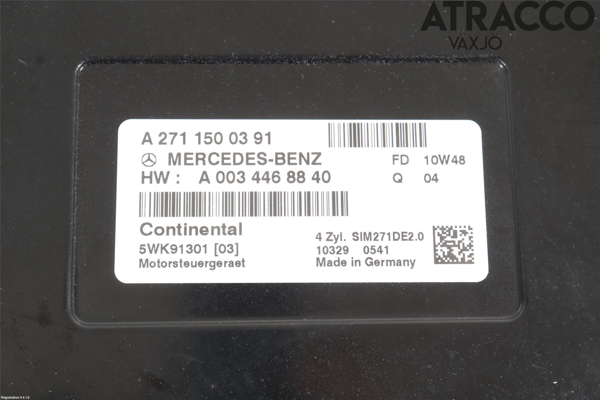 Mercedes-Benz MB C-KLASS (W204) 07-15 Styrenhet Insprut Bensin