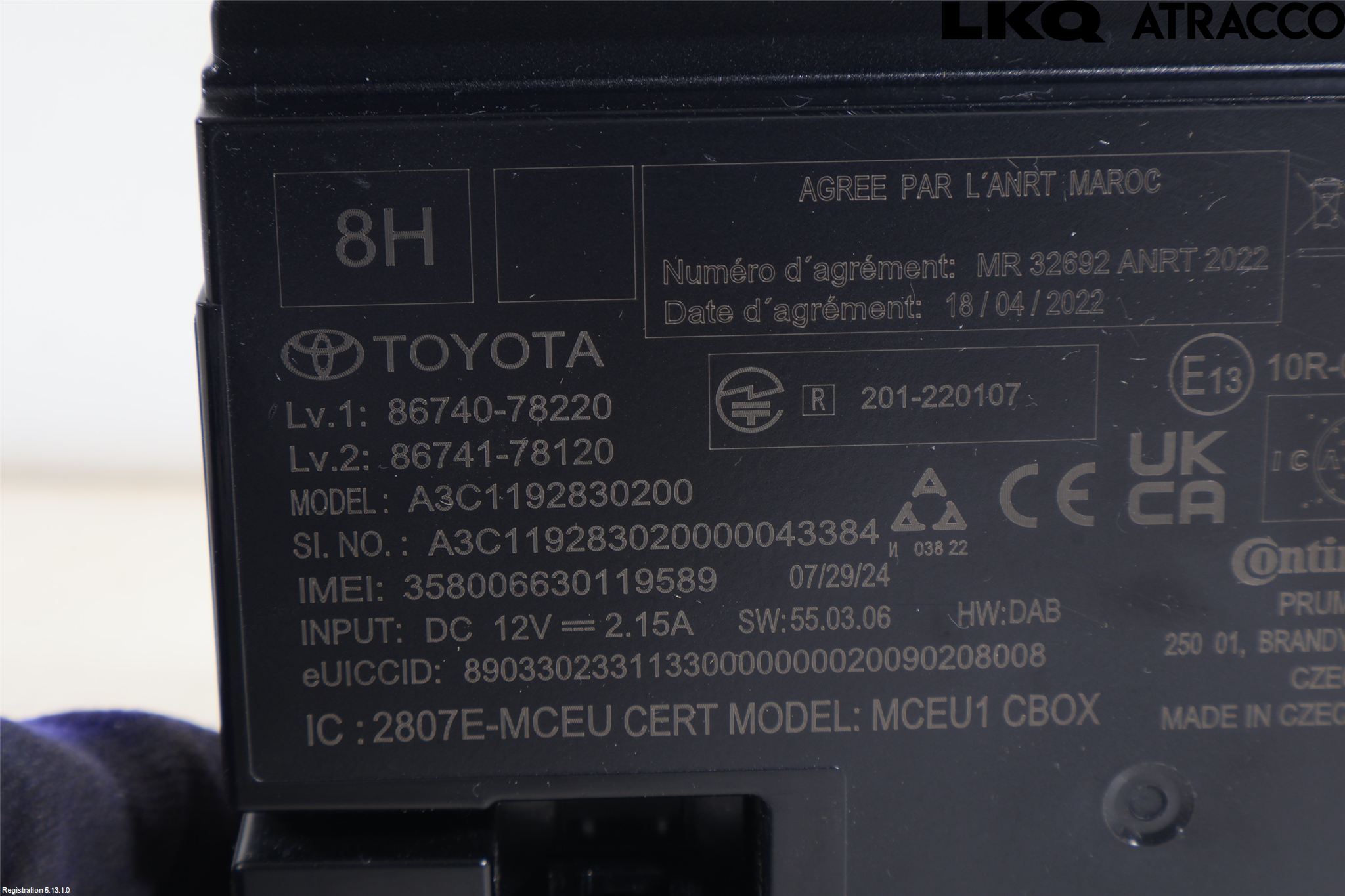 Lexus NX 300h 15-21 Styrenhet Övrigt
