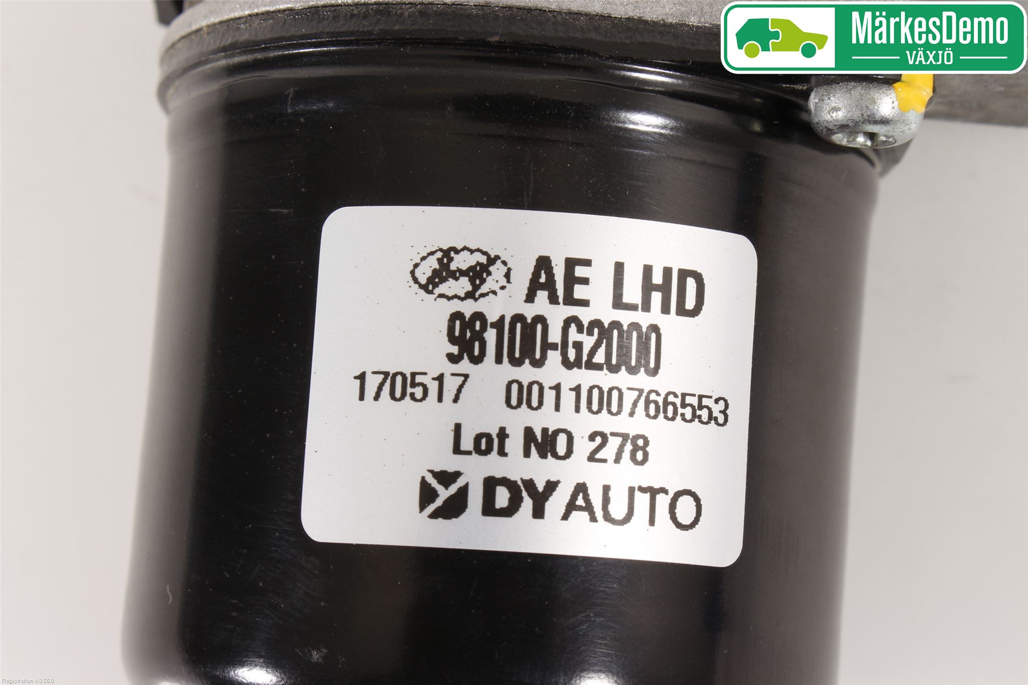 Hyundai IONIQ AE 17-22 Torkarmotor Vindruta