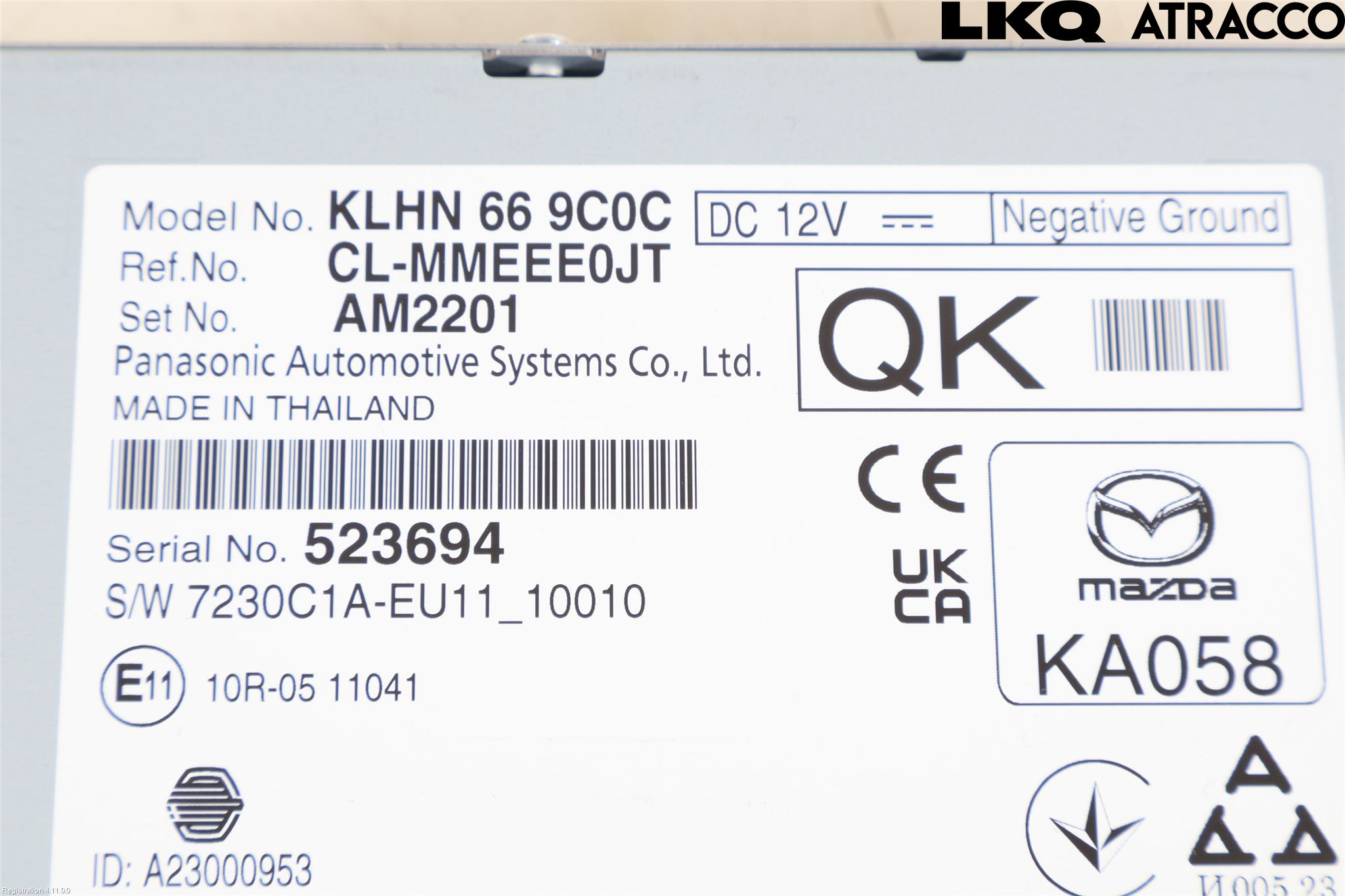 Mazda CX-60 22- Cd Radio - Multimediapanel