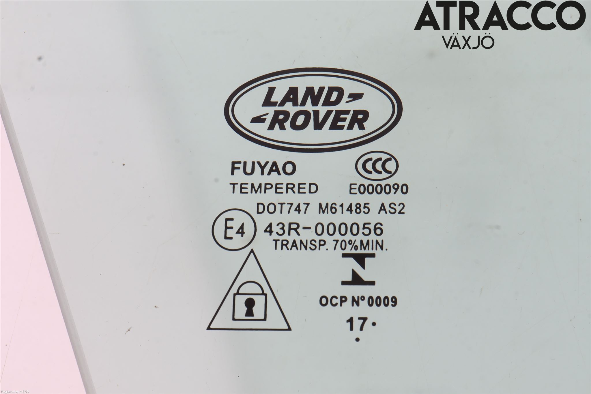 Landrover RANGE ROVER VELAR (L560) 17- Dörruta Fram Höger