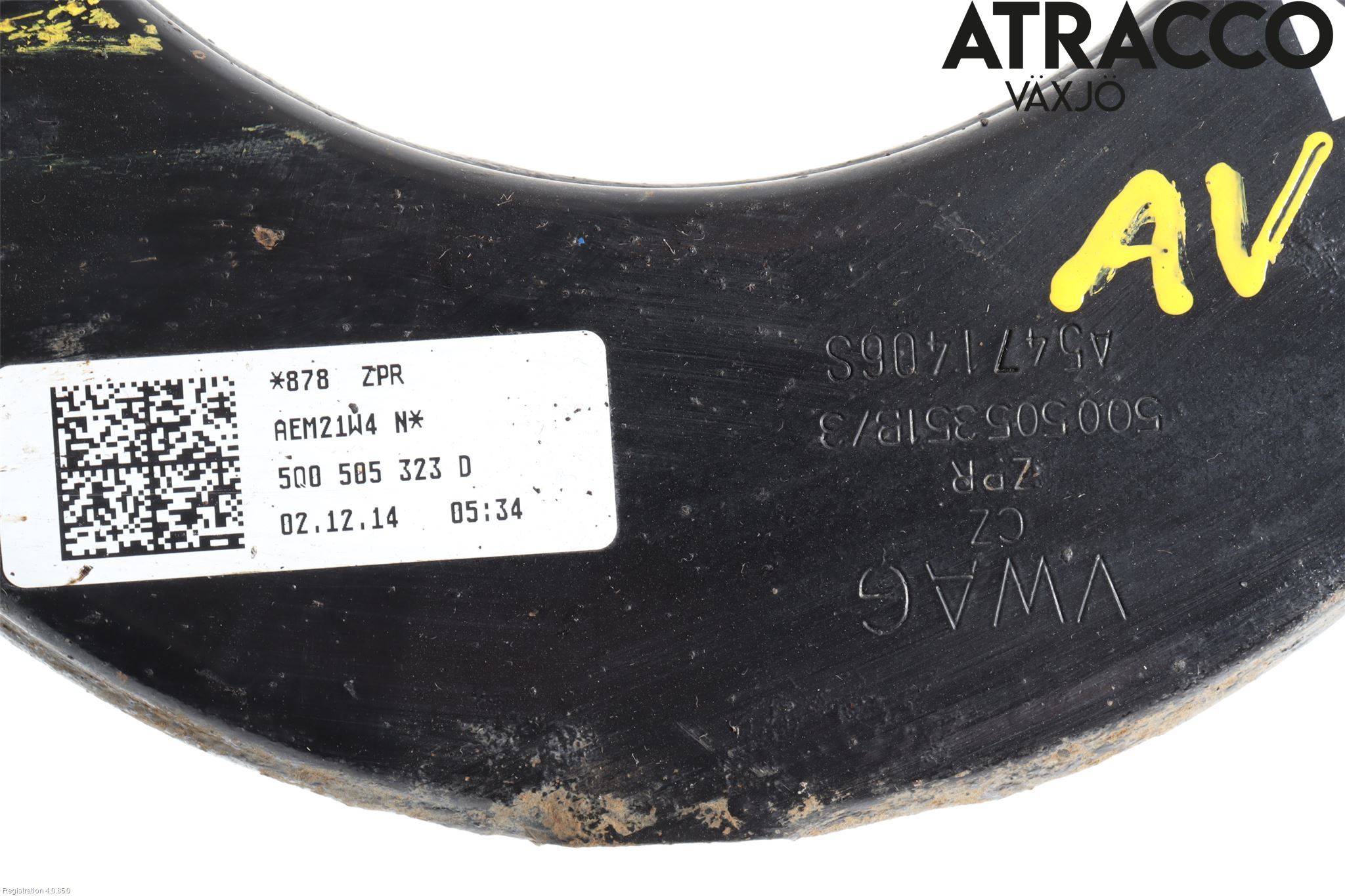 Volkswagen VW PASSAT 15-19 Bärarm Bak Övre Vänster