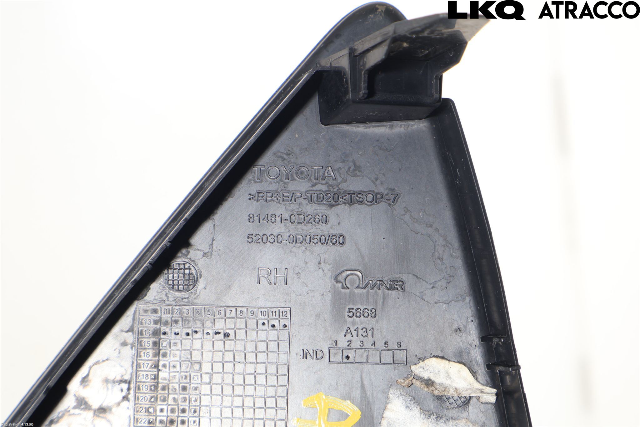 Toyota YARIS XP130 15-20 Dimljussarg Fram