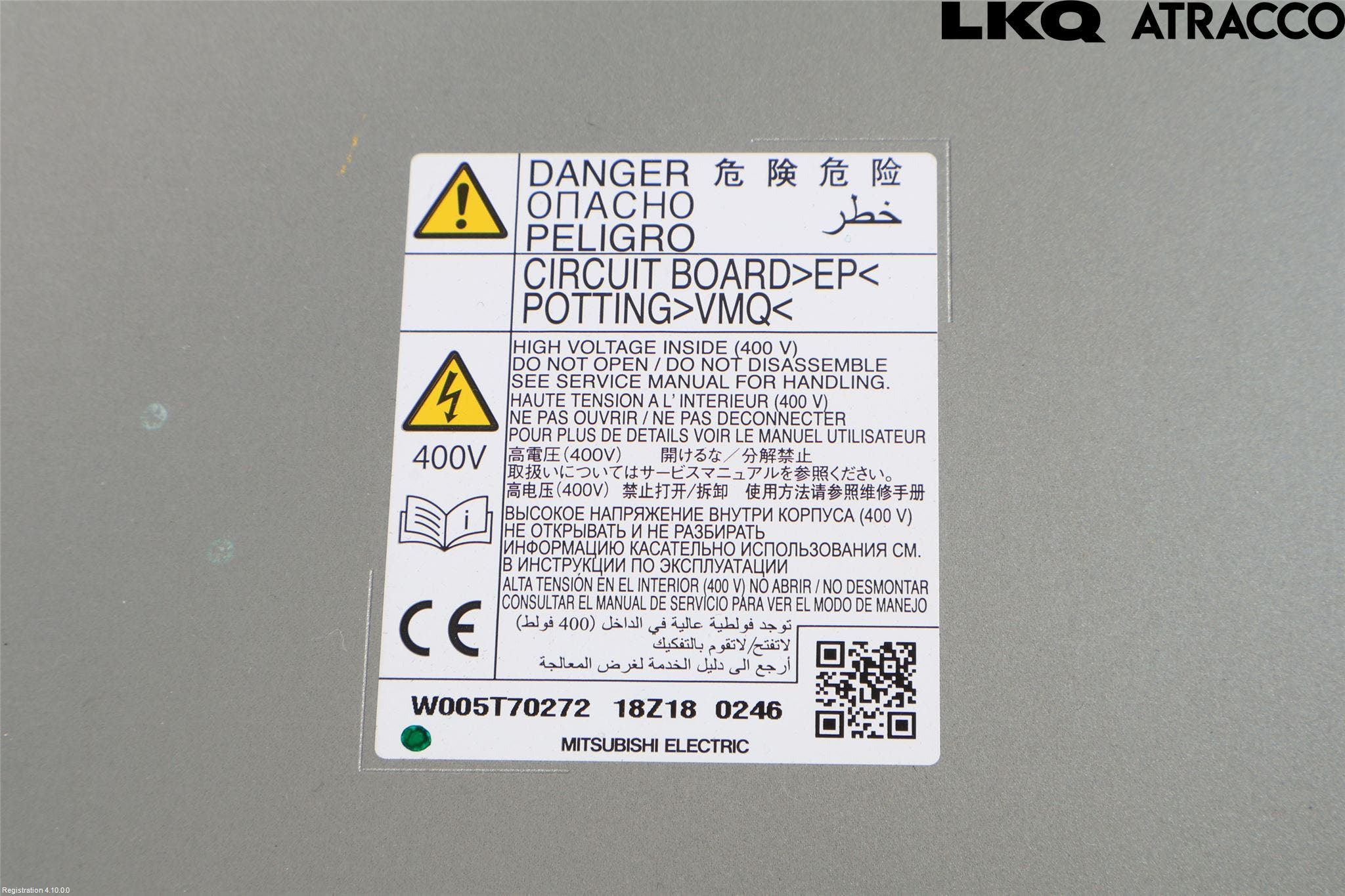 Mitsubishi OUTLANDER 13-21 Batteriladdare Högspänning