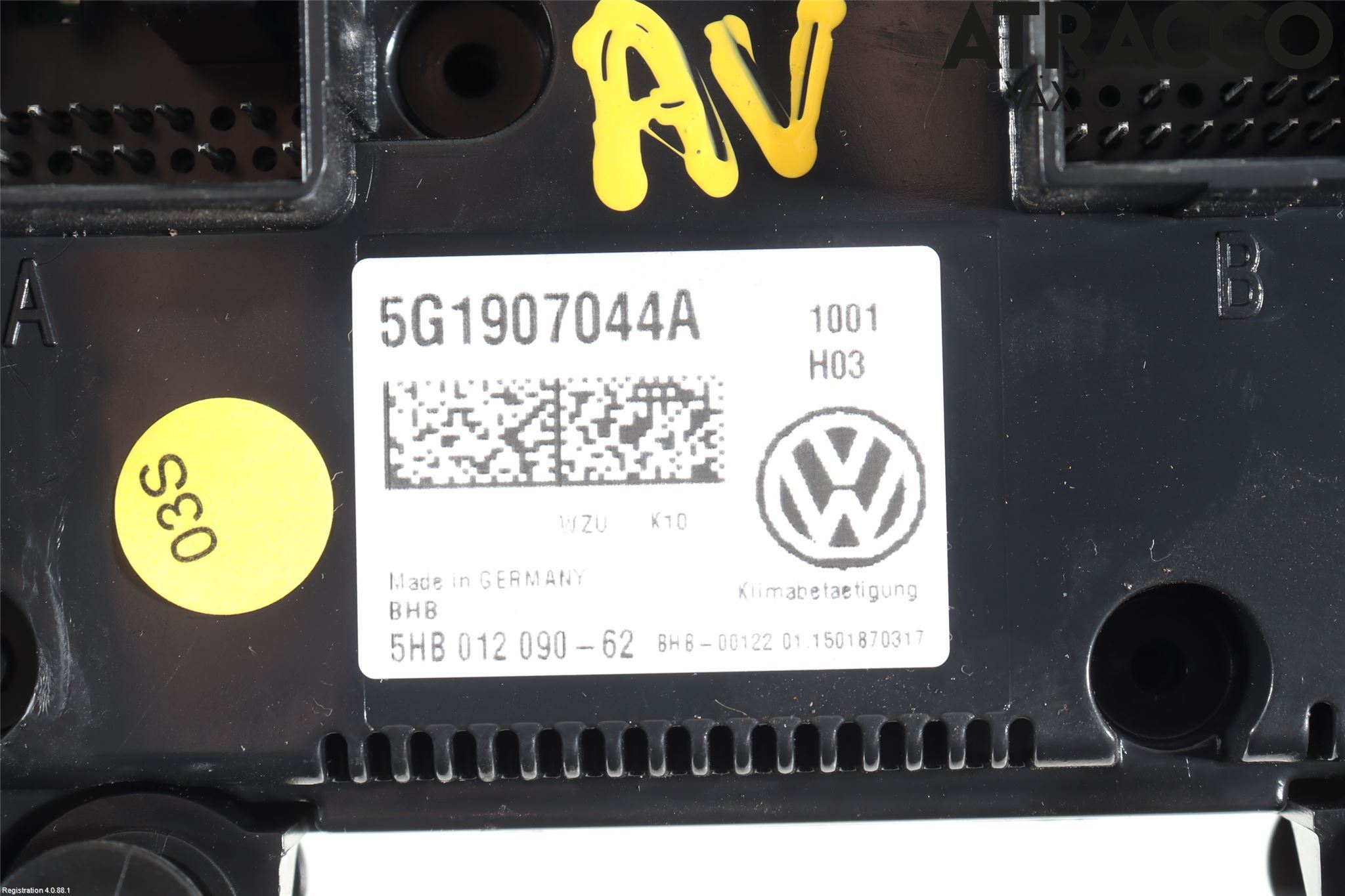 Volkswagen VW PASSAT 15-19 Ac Styrenhet Ac Manöveren