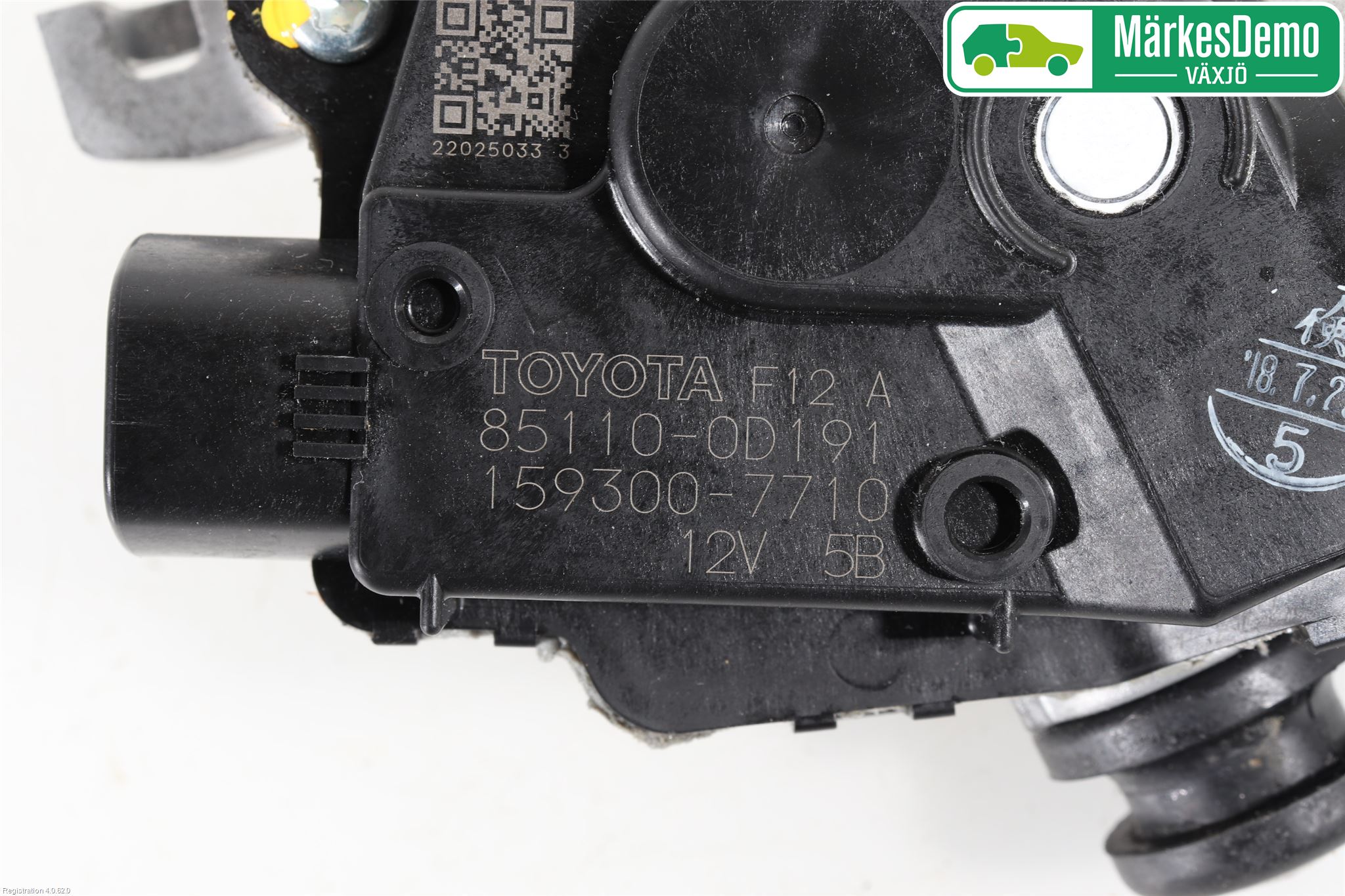 Toyota YARIS XP130 15-20 Torkarmotor Vindruta