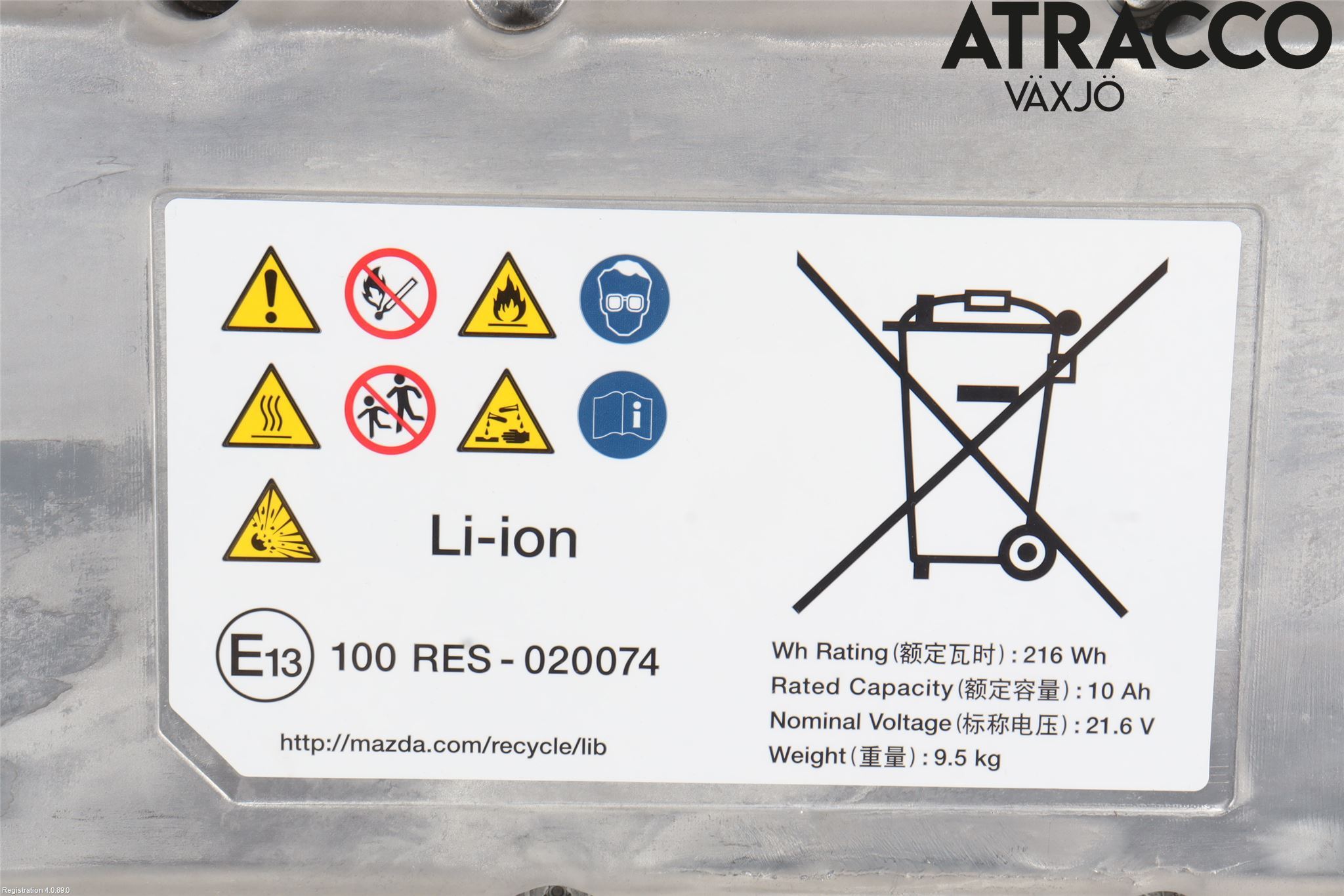 Mazda CX-30 20- Batteri Högspänning