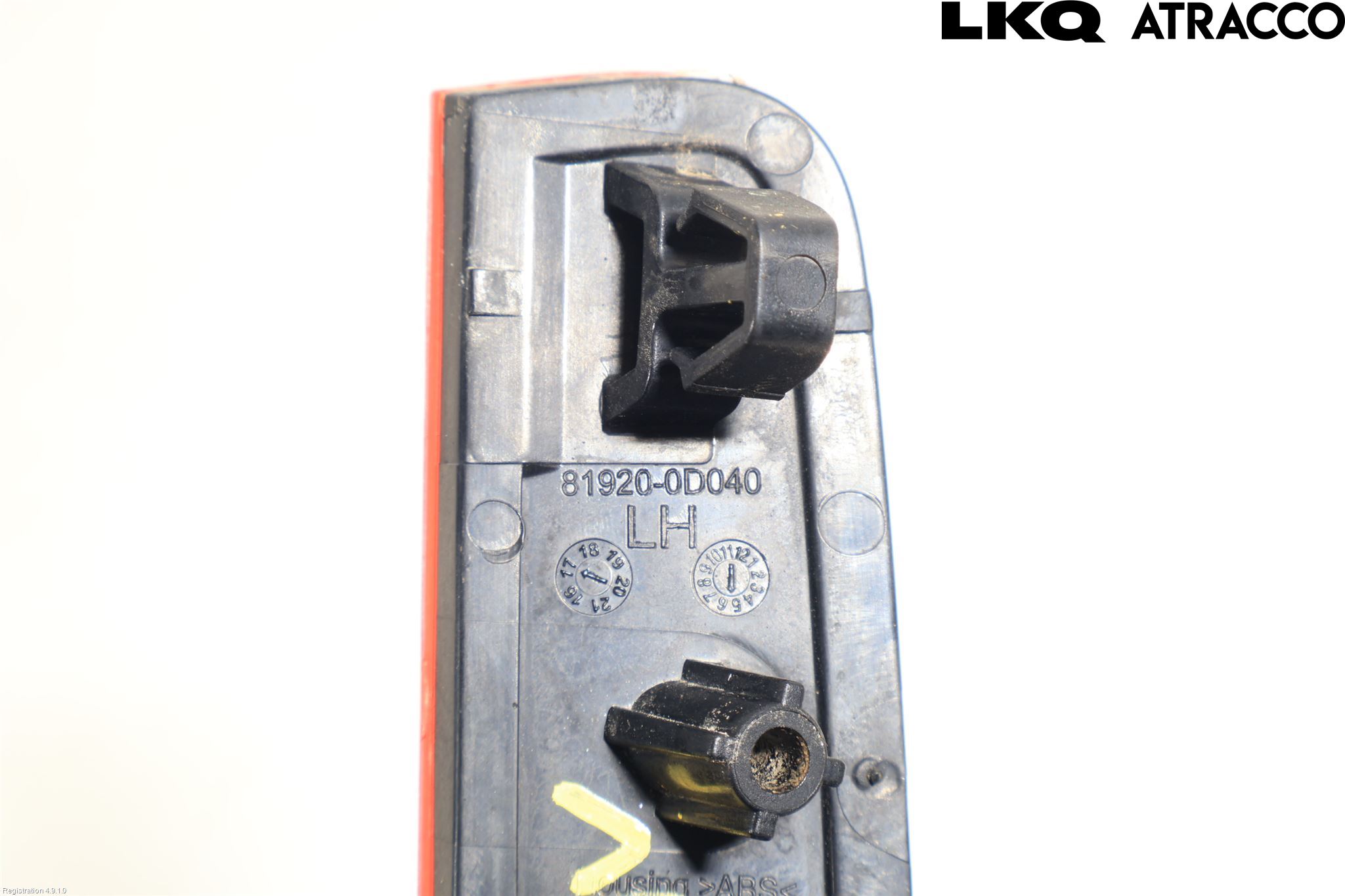 Toyota YARIS XP130 15-20 Dimljus/Reflex Bak