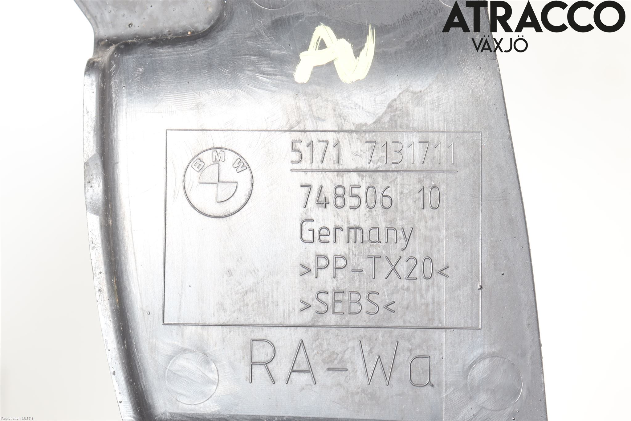 BMW 1 E87/81 5D/3D 03-11 Deflektor Plåt-Plast Kylning