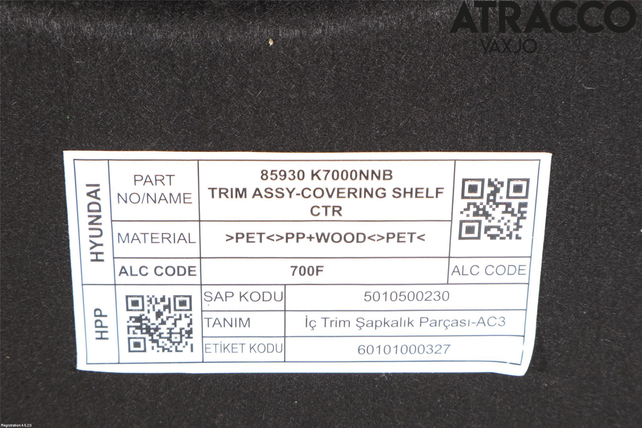 Hyundai i10 LA 20- Hatthylla