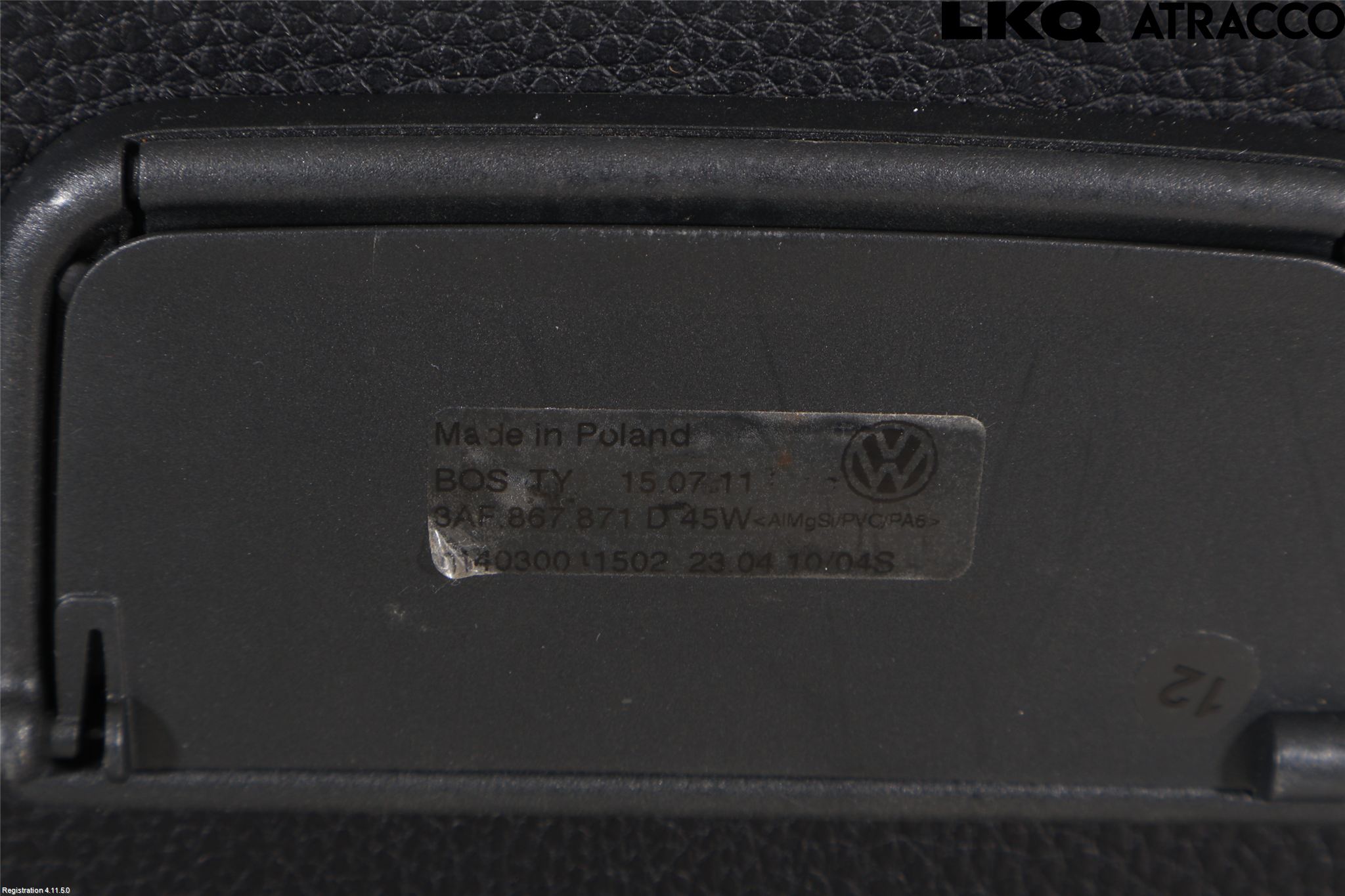 Volkswagen VW PASSAT 11-14 Insynskydd