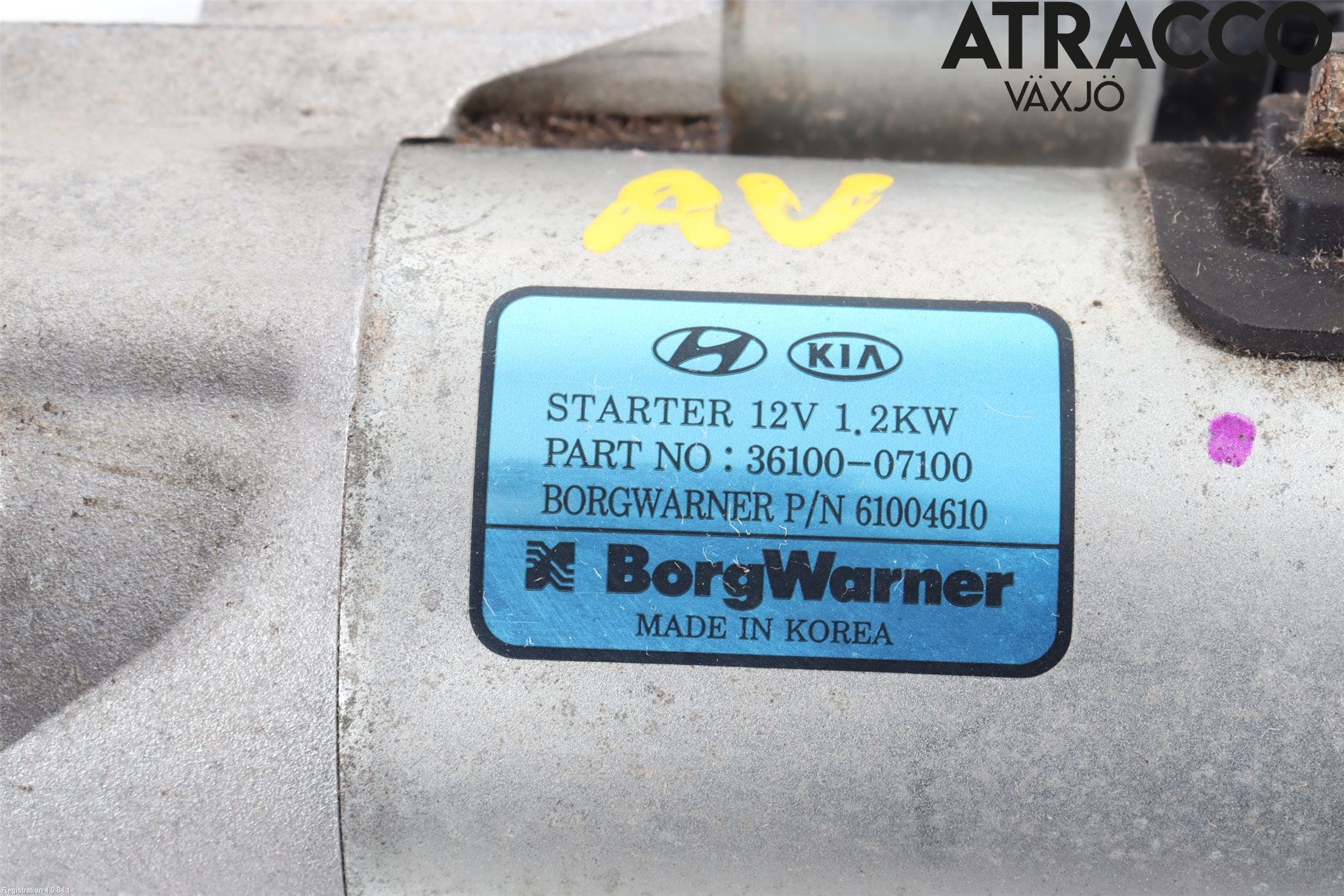 Hyundai i10 LA 20- Startmotor