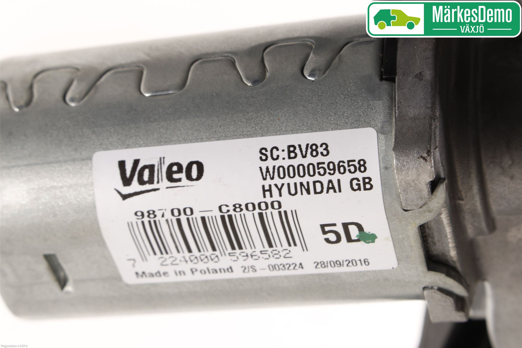 Hyundai i20 GB 15-20 Torkarmotor Baklucka