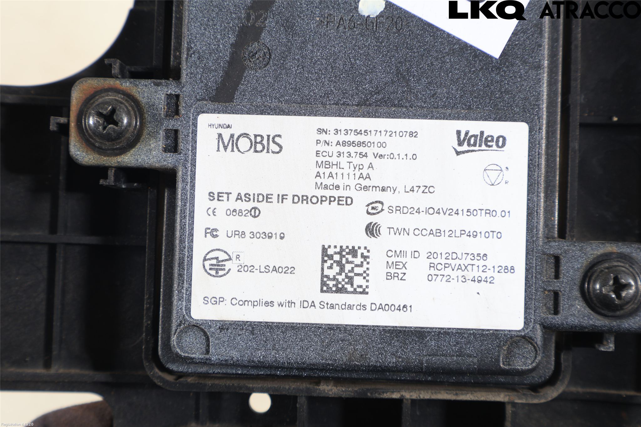 Kia OPTIMA 16-20 Sensor Aktivt Kollisionsskydd