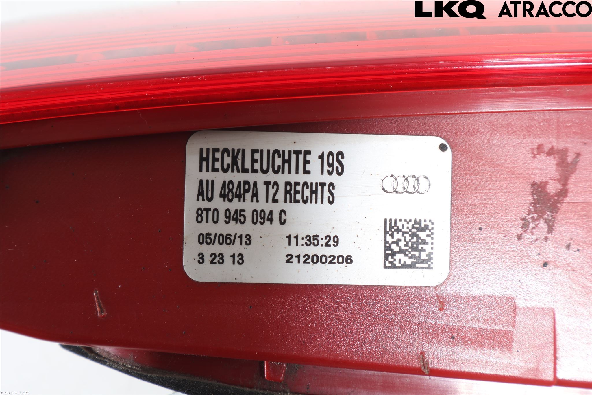 Audi A5 07-16 Bakljus Lucka Hö