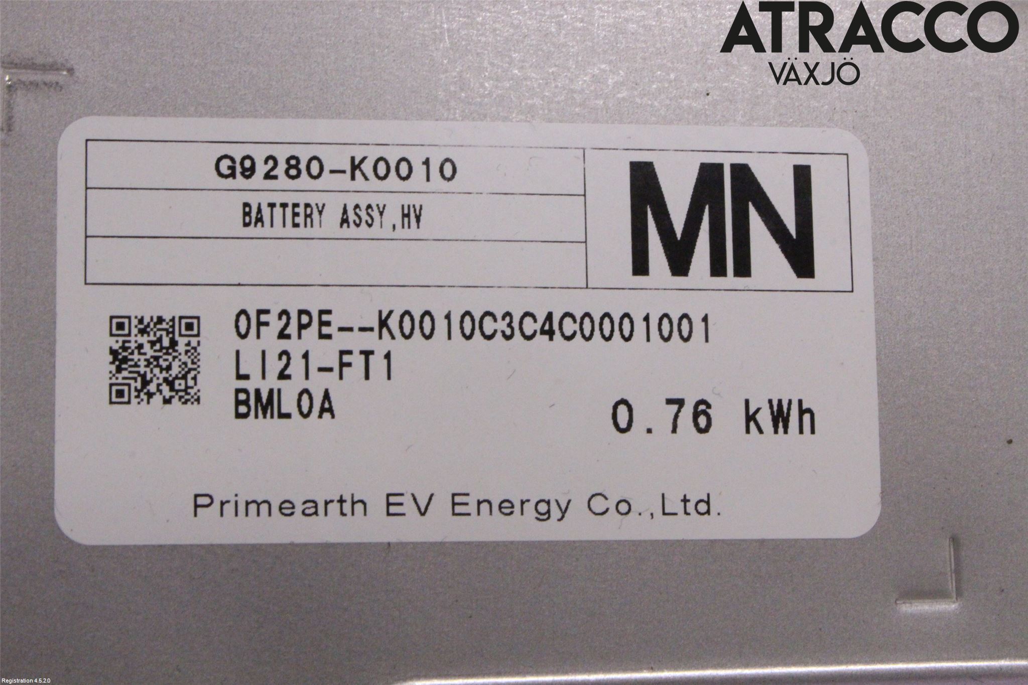 Toyota YARIS XP21 20- Batteri Högspänning