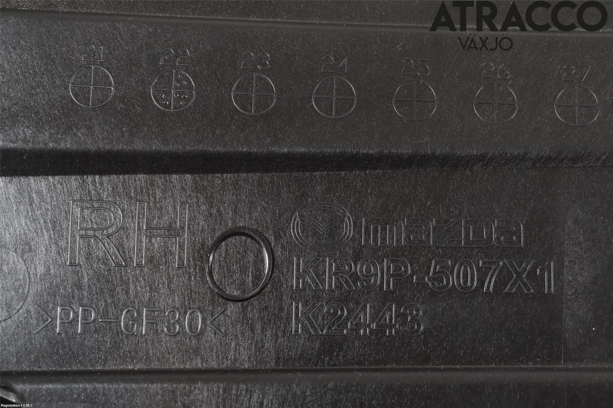 Mazda CX-60 22- Torpedplåt-Torpedplast