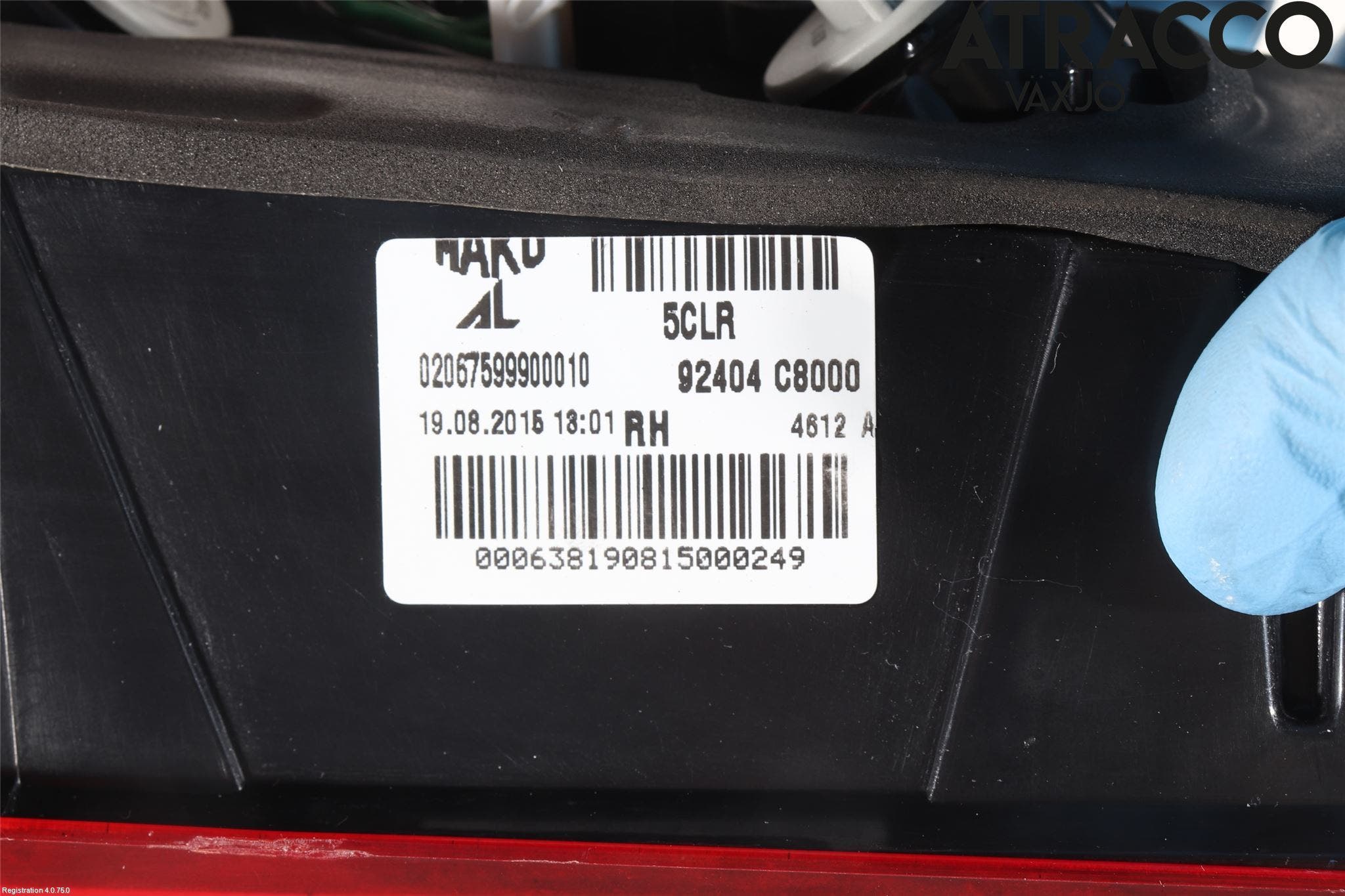 Hyundai i20 GB 15-20 Bakljus Lucka Hö