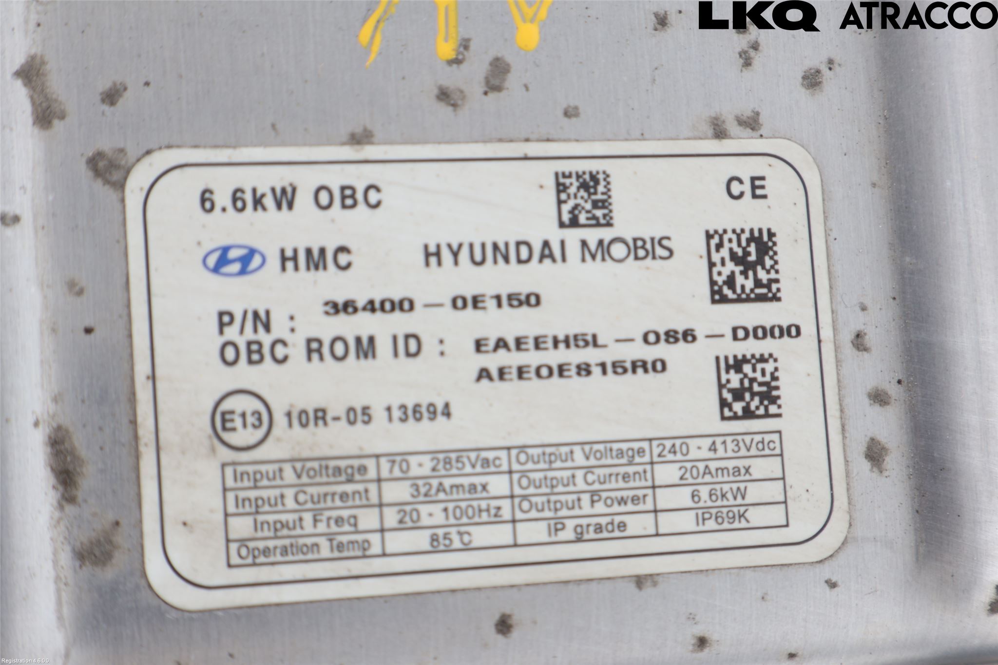 Hyundai IONIQ AE 17-22 Batteriladdare Högspänning