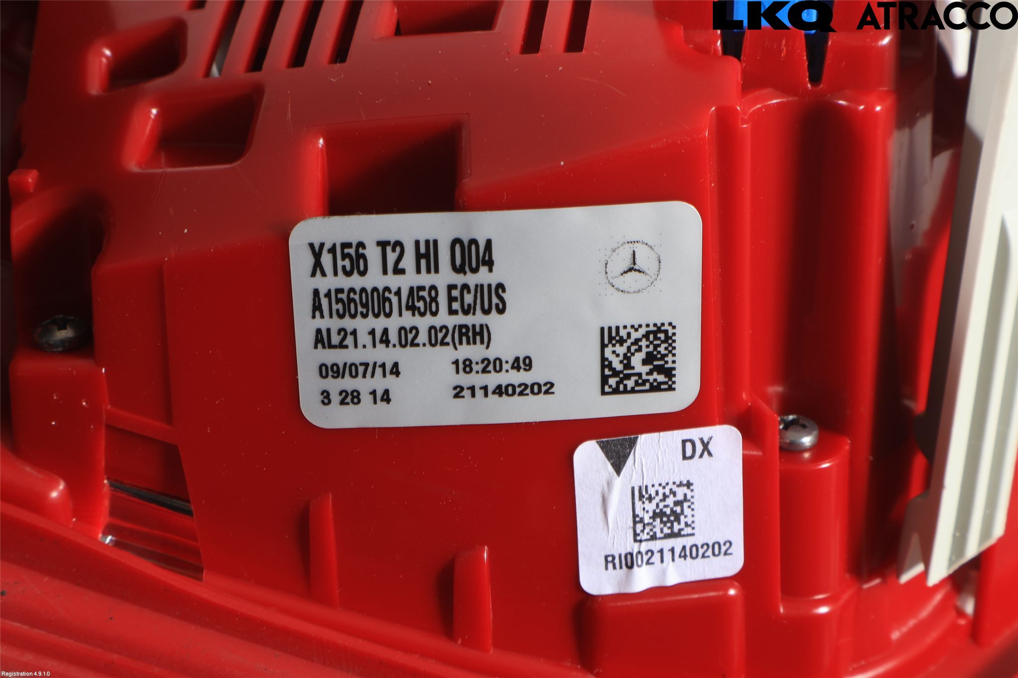 Mercedes-Benz MB GLA-KLASS (X156) 13-20 Bakljus Lucka Hö