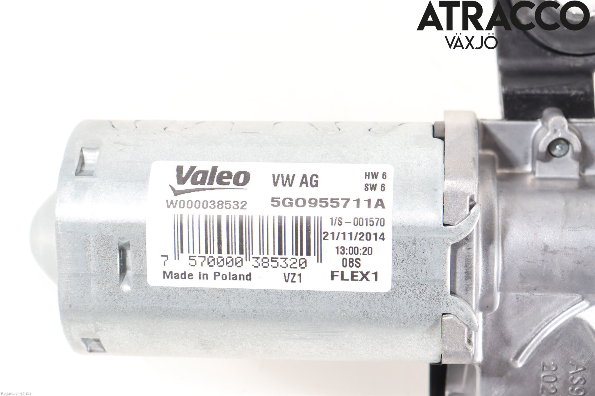 Volkswagen VW PASSAT 15-19 Torkarmotor Baklucka