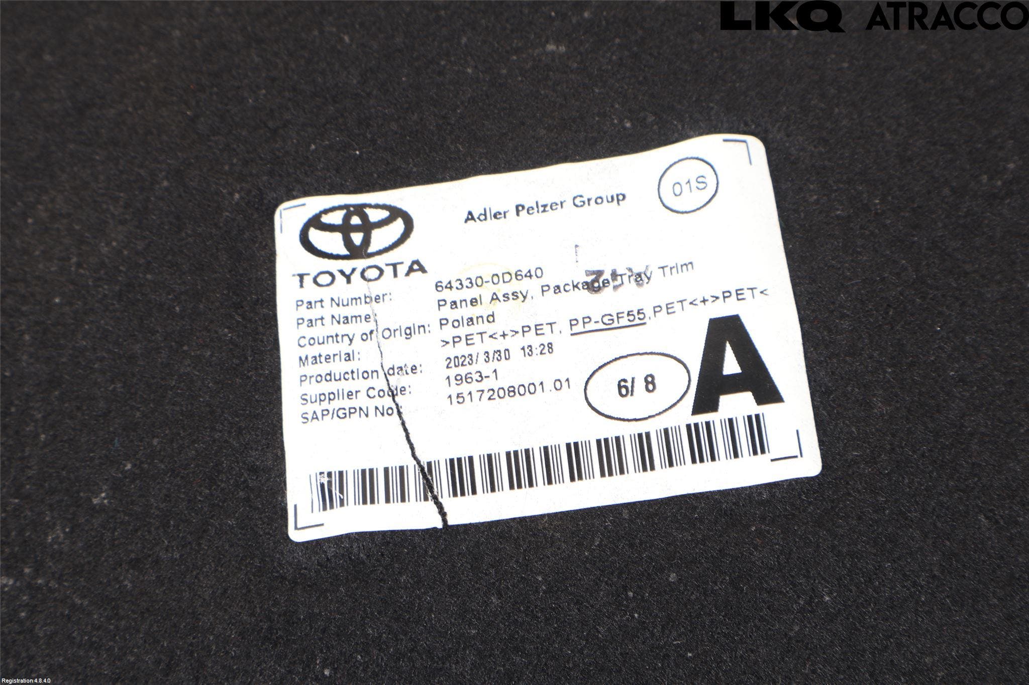 Toyota YARIS XP21 20- Hatthylla