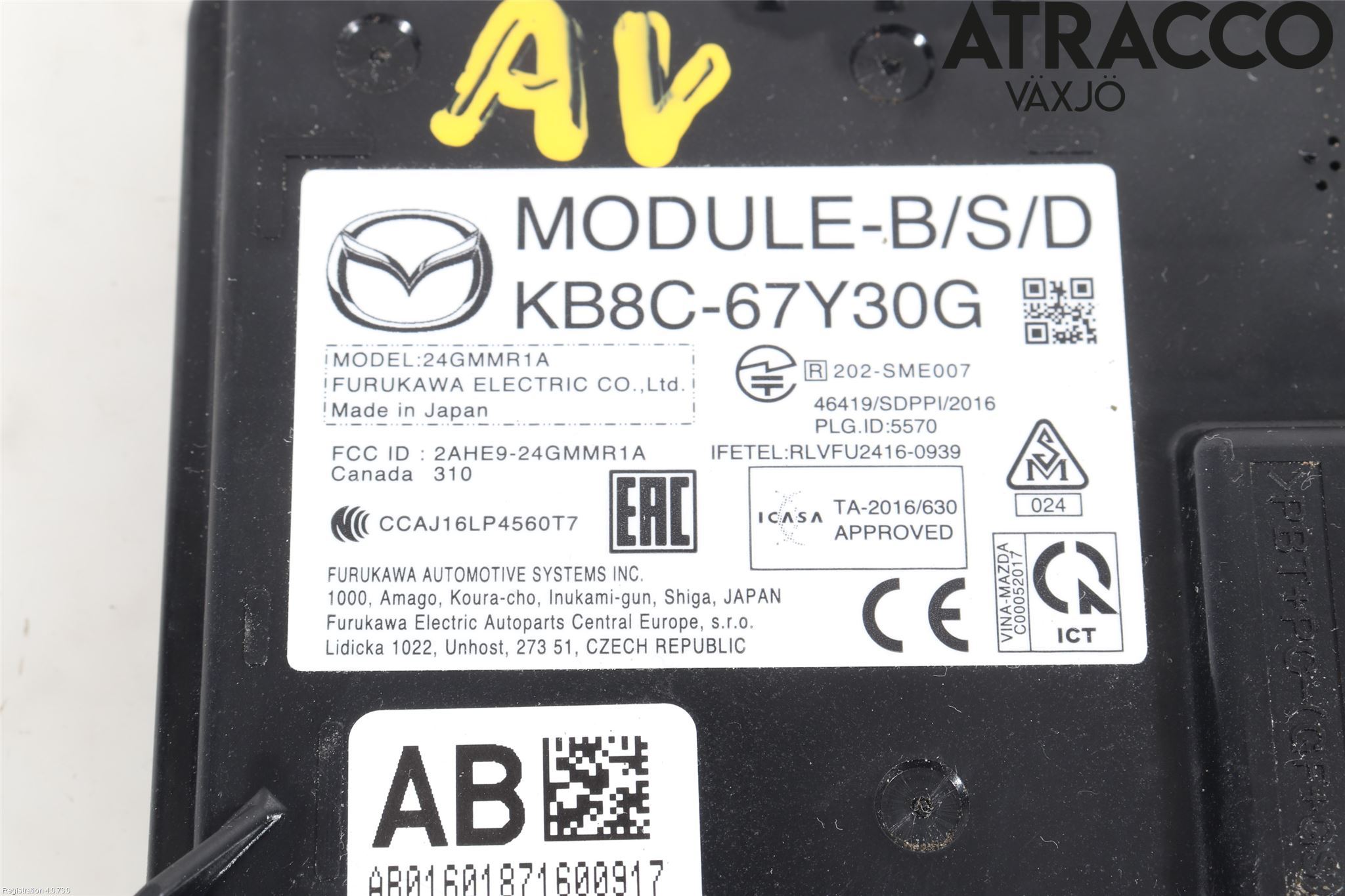 Mazda CX-5 17- Sensor Aktivt Kollisionsskydd