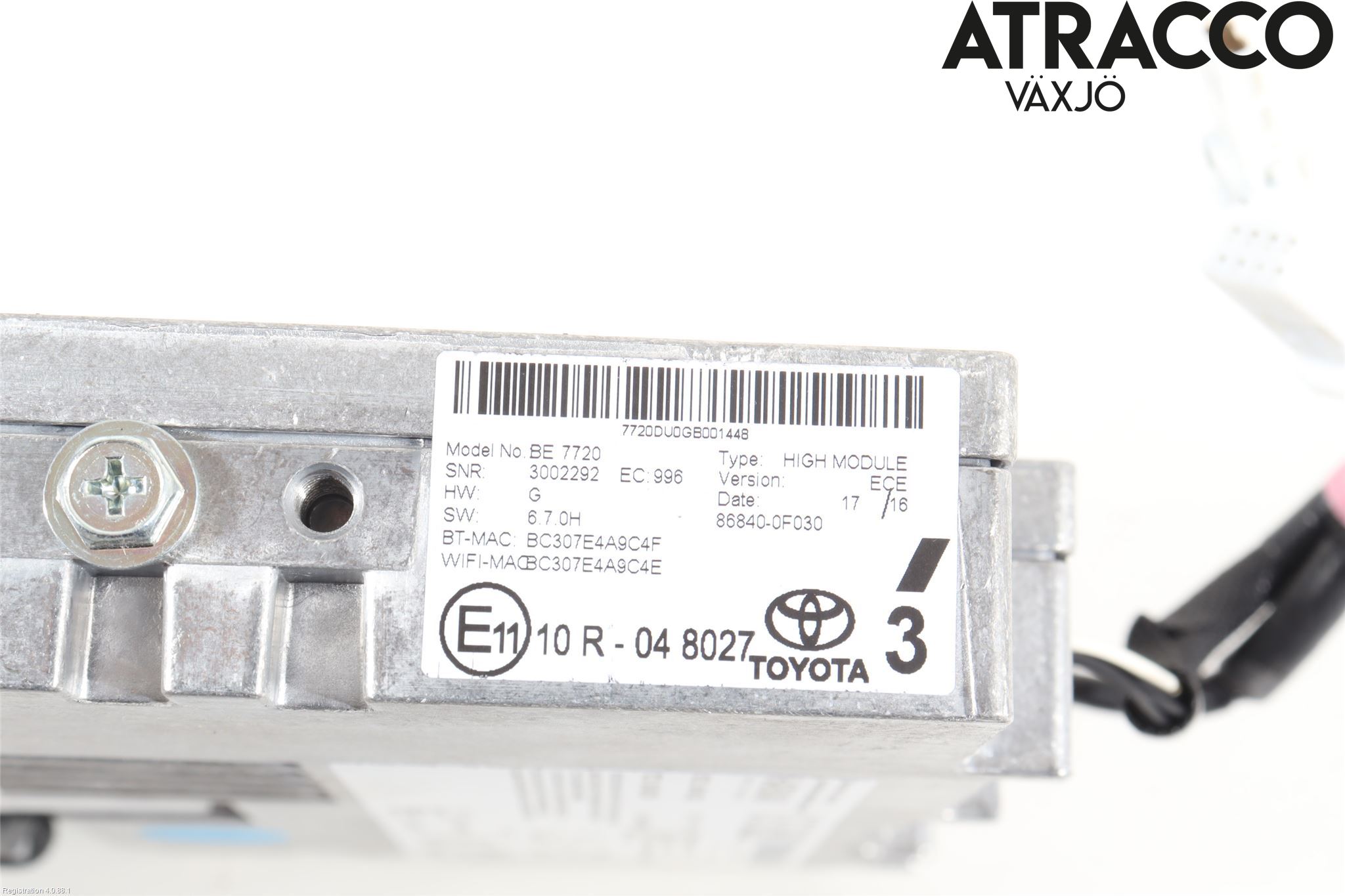 Toyota PRIUS (ZVW50) 16-21 Cd Radio - Multimediapanel