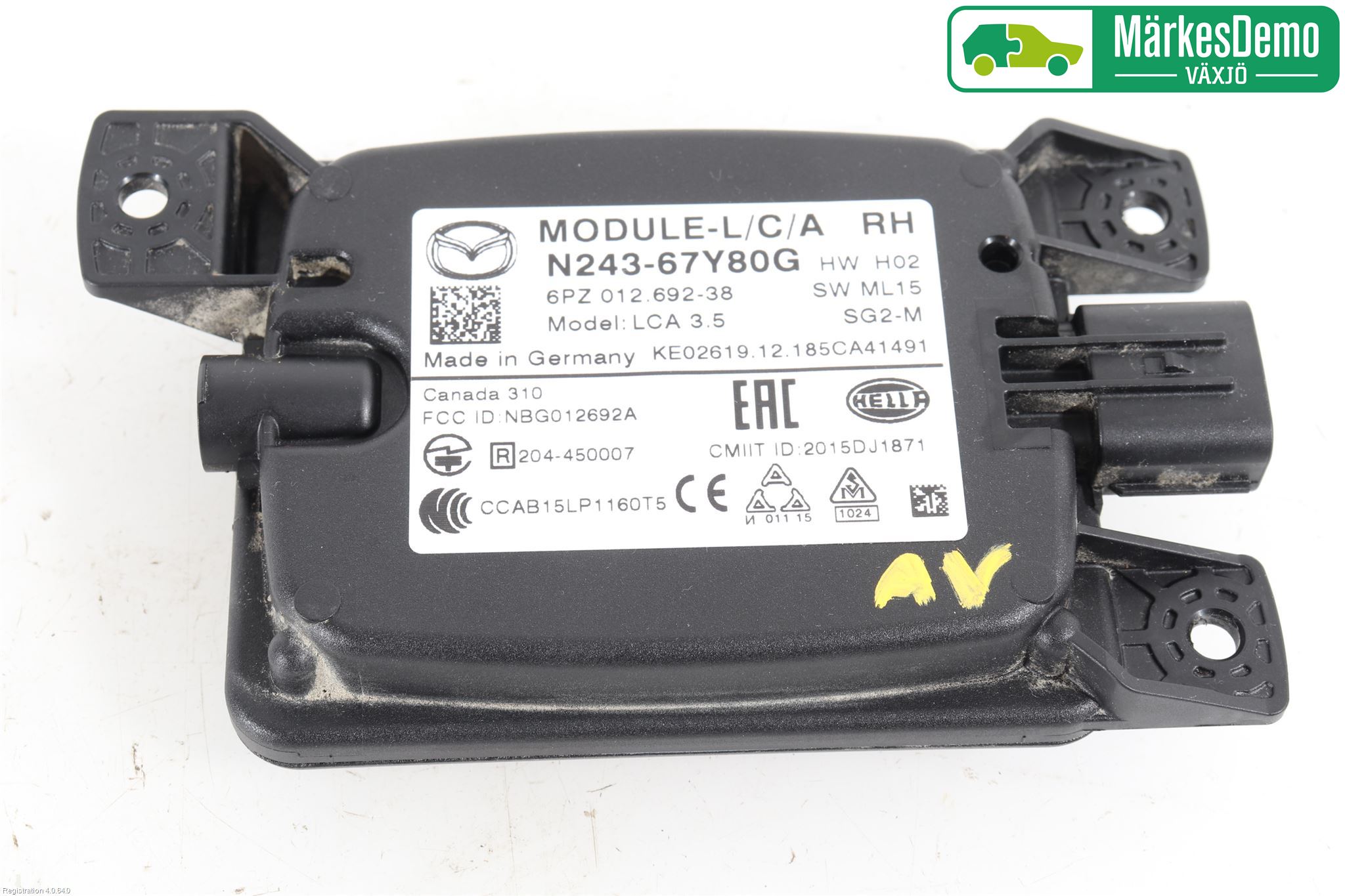 Mazda MX-5 IV (ND/ND2/ND3) MIATA 15- Sensor Aktivt Kollisionsskydd