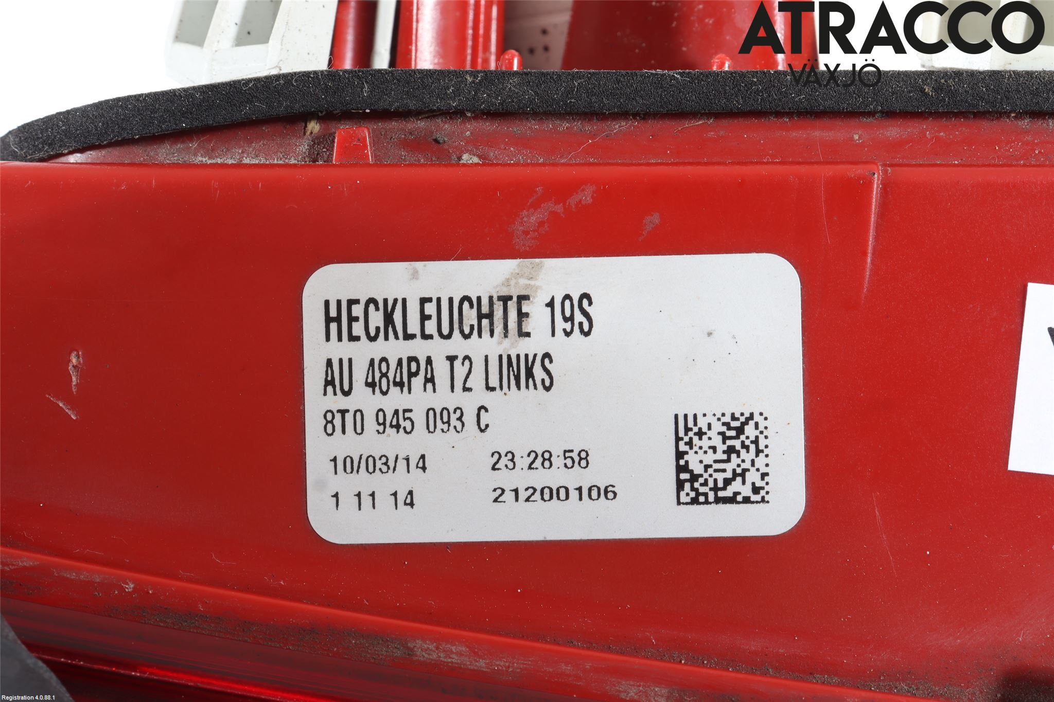 Audi A5 07-16 Bakljus Lucka Vä