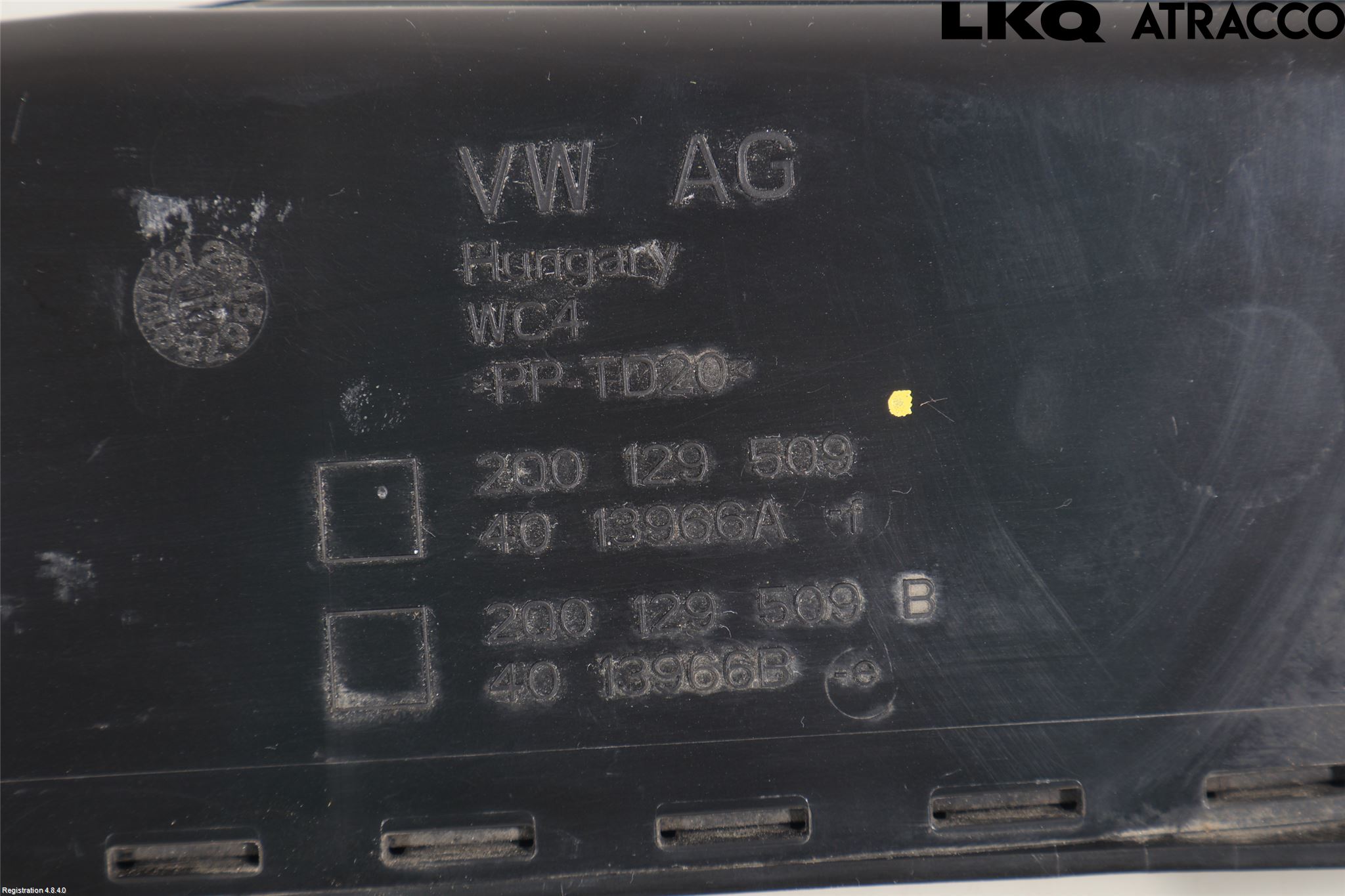 Volkswagen VW POLO VI 18->> Förg-Bälg-Rör Mot Luftr