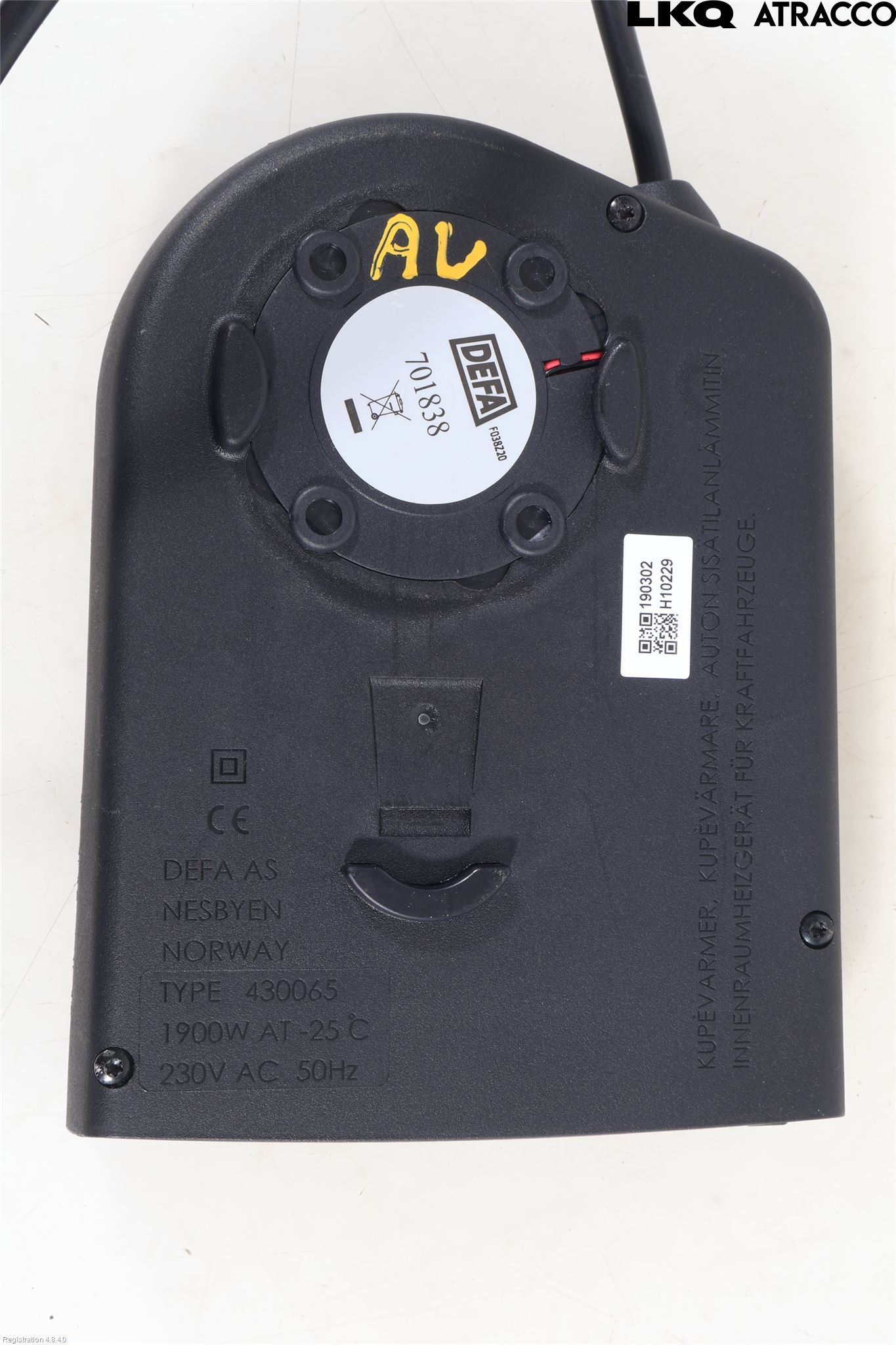 Toyota RAV4 19- Motorvärmare El-Sats Komp