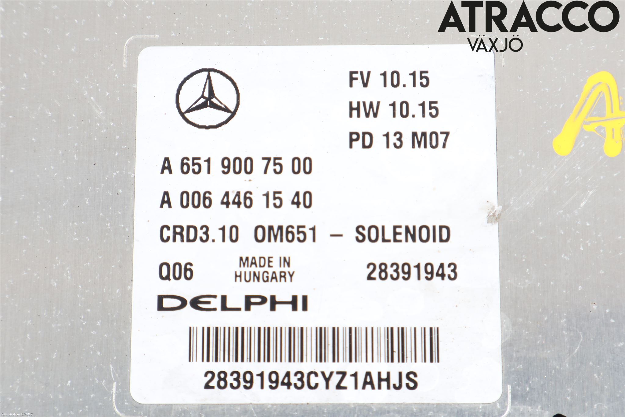 Mercedes-Benz MB C-KLASS (W204) 07-15 Styrenhet Inspump Diesel