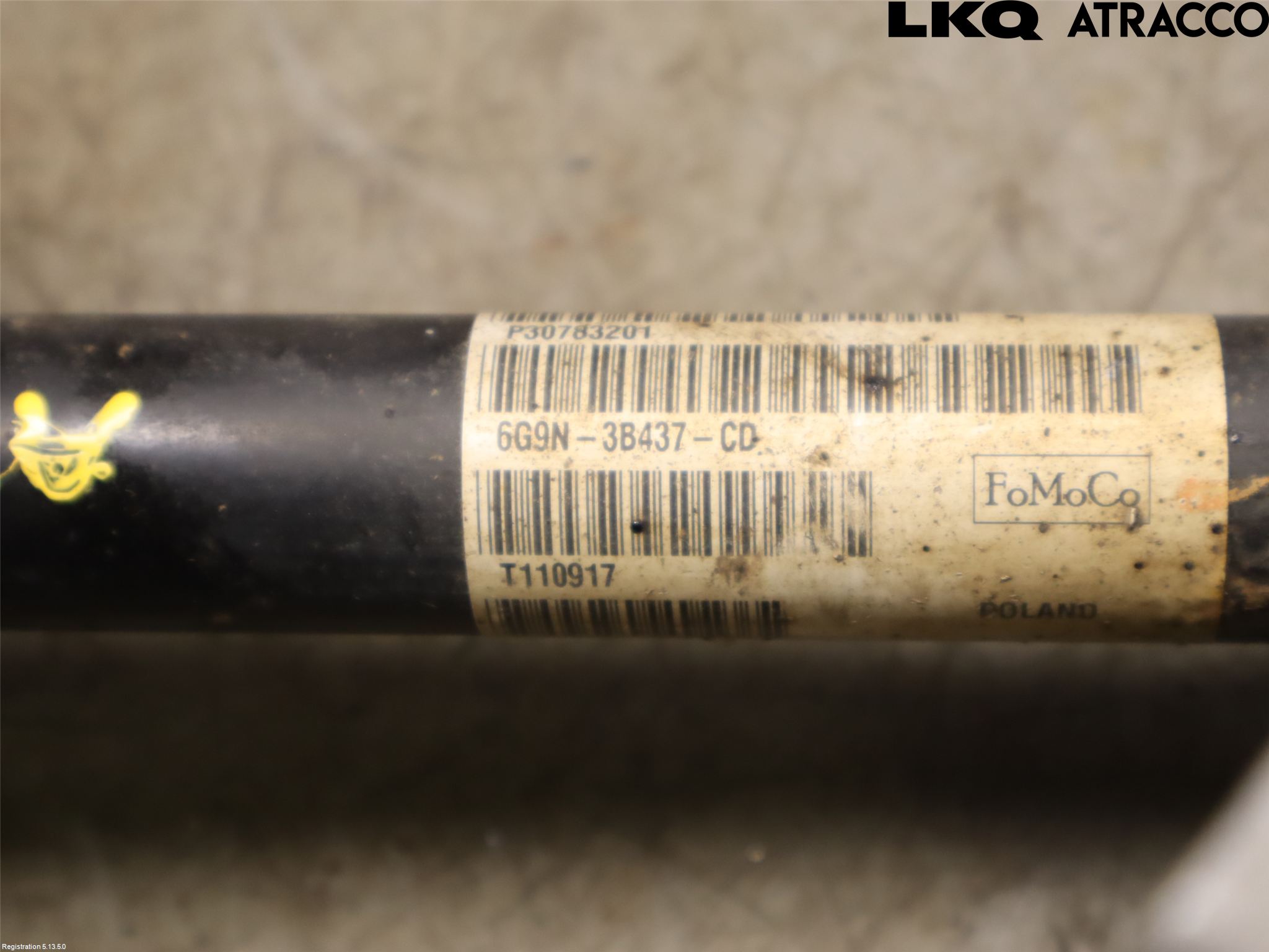 Volvo V70 08-13 Drivaxel Fram Vänster