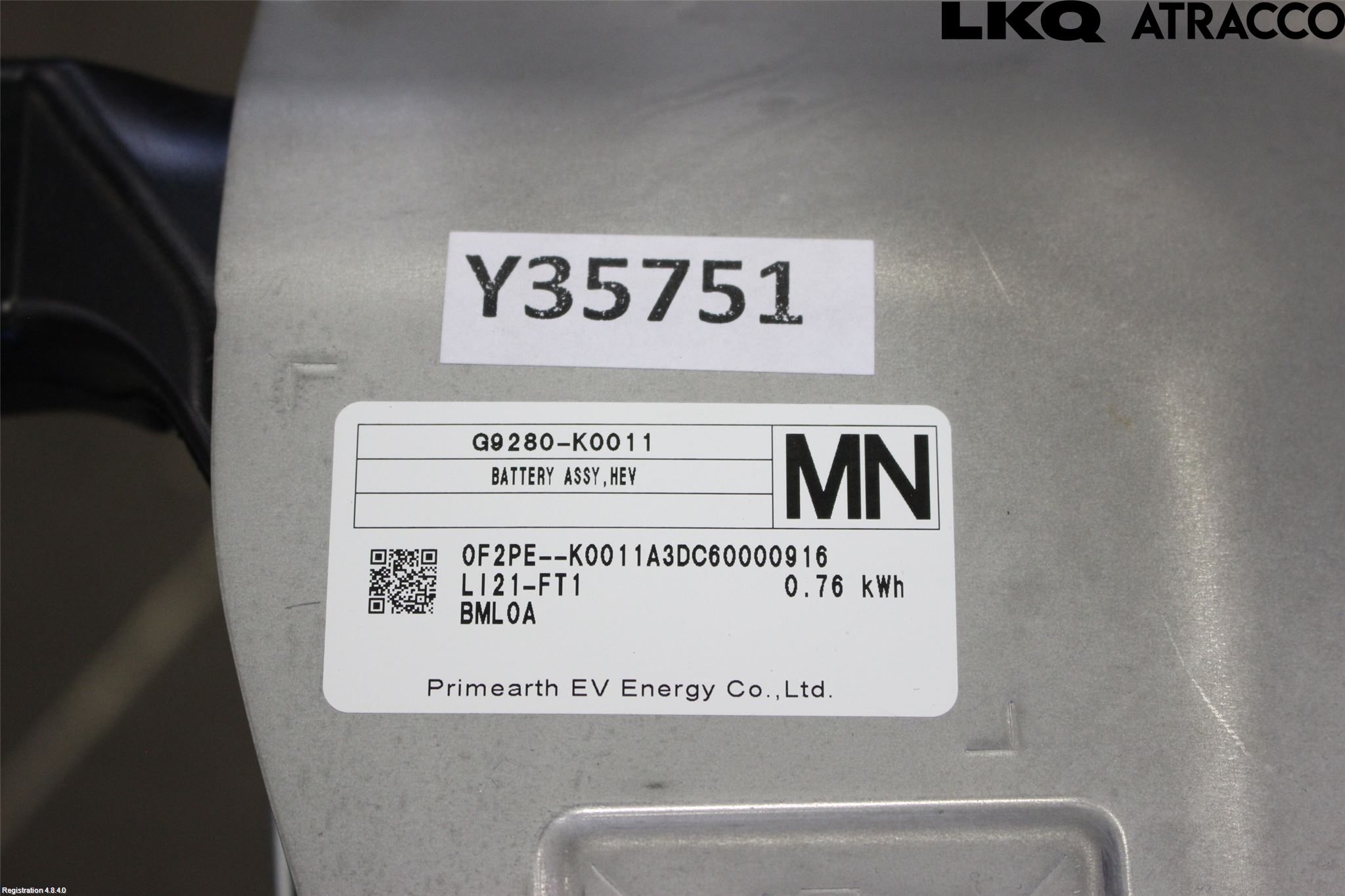 Toyota YARIS XP21 20- Batteri Högspänning