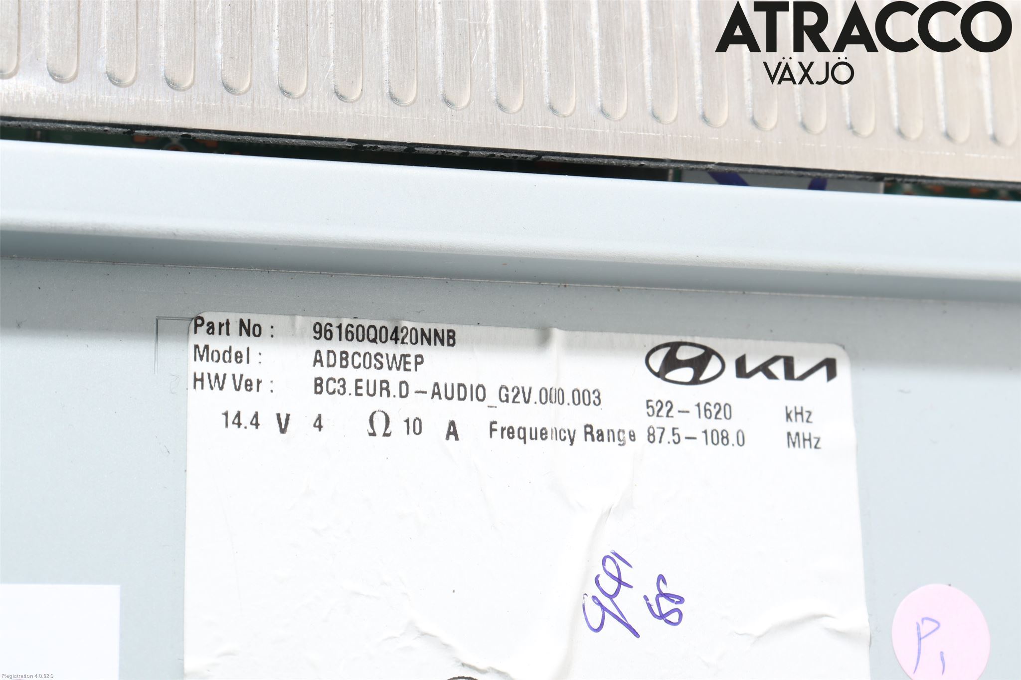 Hyundai i20 BC 21- Cd Radio - Multimediapanel