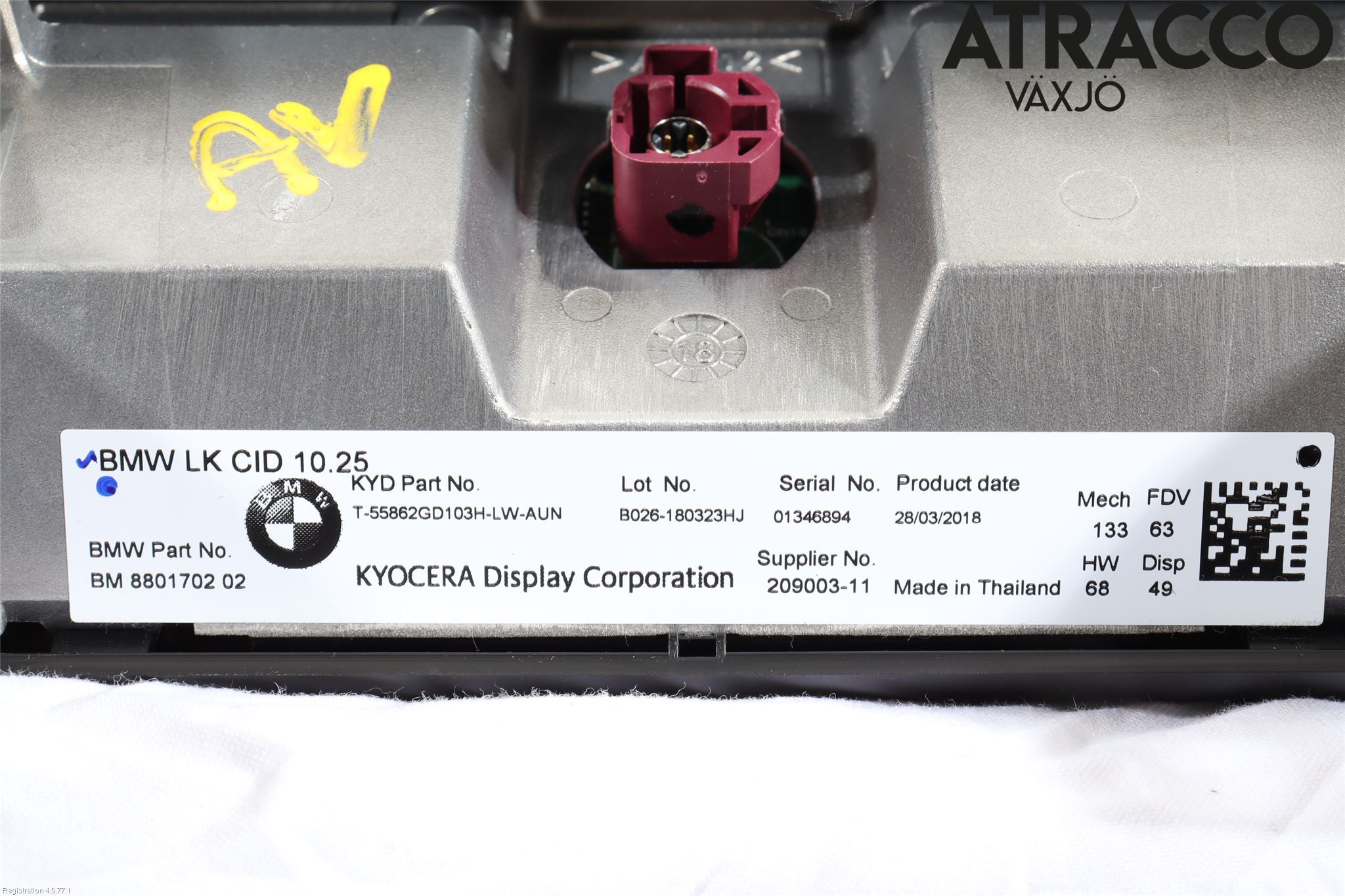 BMW 5 G30/G31/F90 17-23 Multifunktionsdisplay