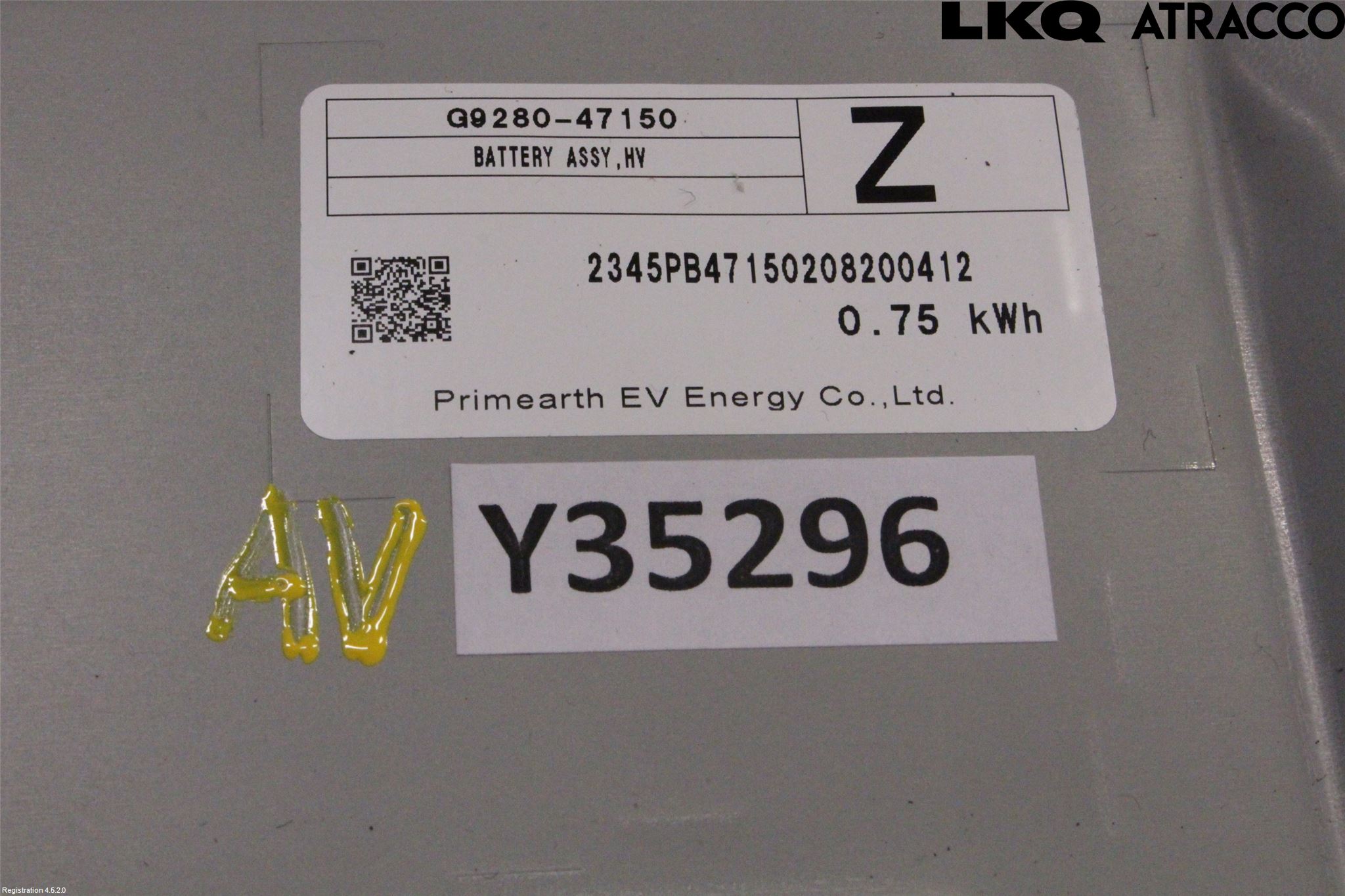Toyota COROLLA 19- Batteri Högspänning