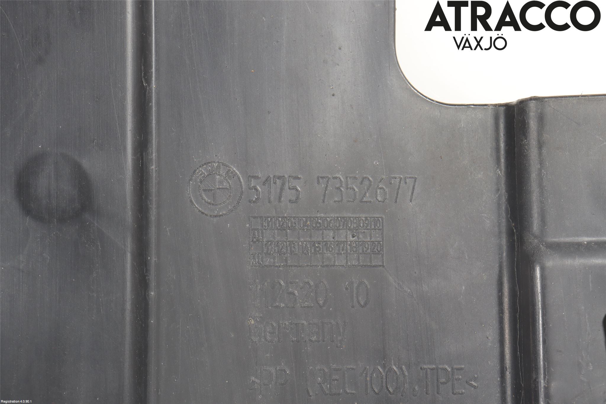 BMW 2 F45 Active Tourer 14-21 Hasplåt Plåt-Plast