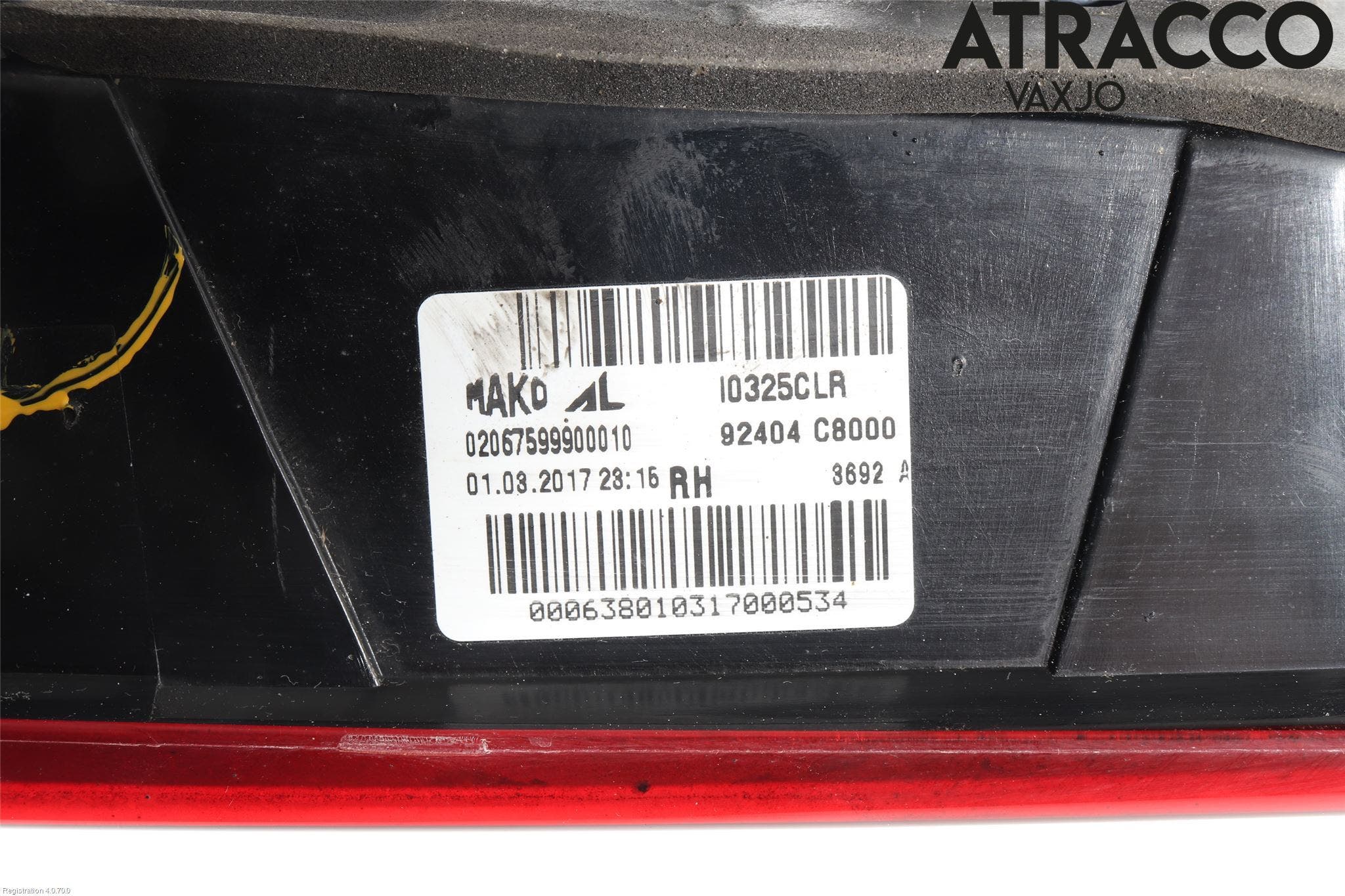 Hyundai i20 GB 15-20 Bakljus Lucka Hö