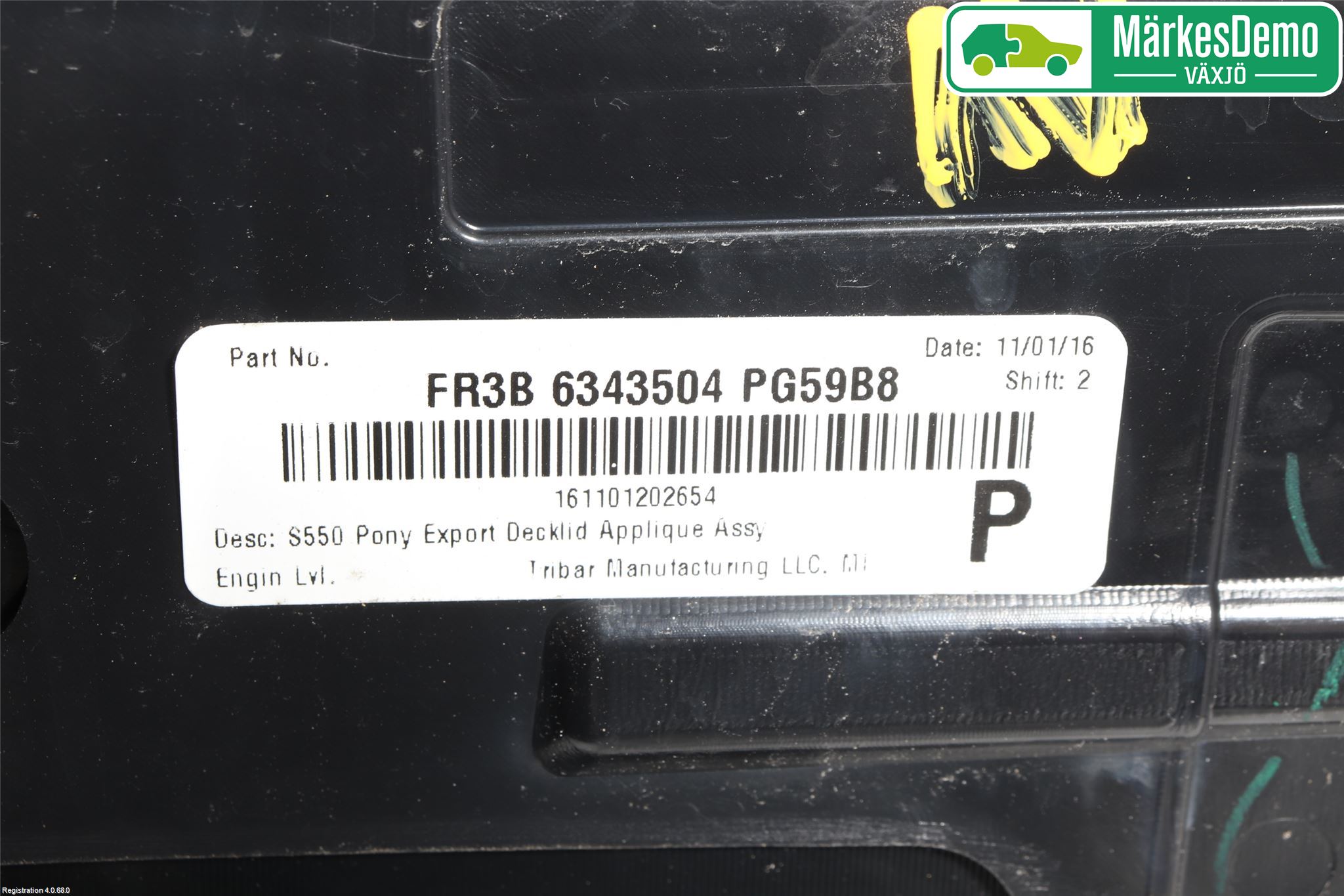 Ford MUSTANG VI 15-22 Reflexramp-Dekorramp